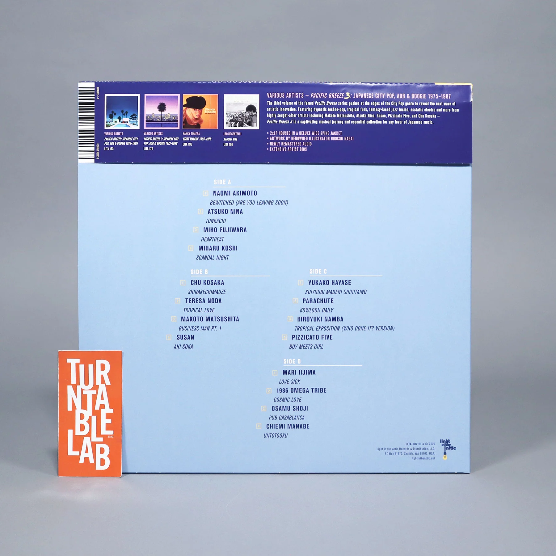 Light In The Attic: Pacific Breeze Vol.3 - Japanese City Pop, AOR & Boogie 1975-87 (Colored Vinyl) Vinyl 2LP - Turntable Lab Exclusive - Image 4