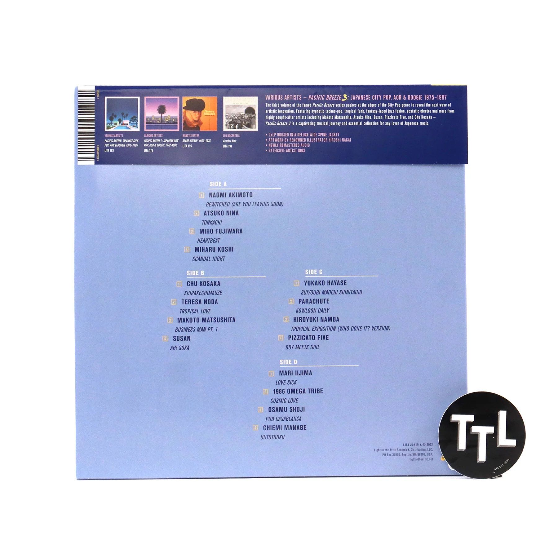 Light In The Attic: Pacific Breeze Vol.3 - Japanese City Pop, AOR & Boogie 1975-87 Vinyl 2LP - Image 3