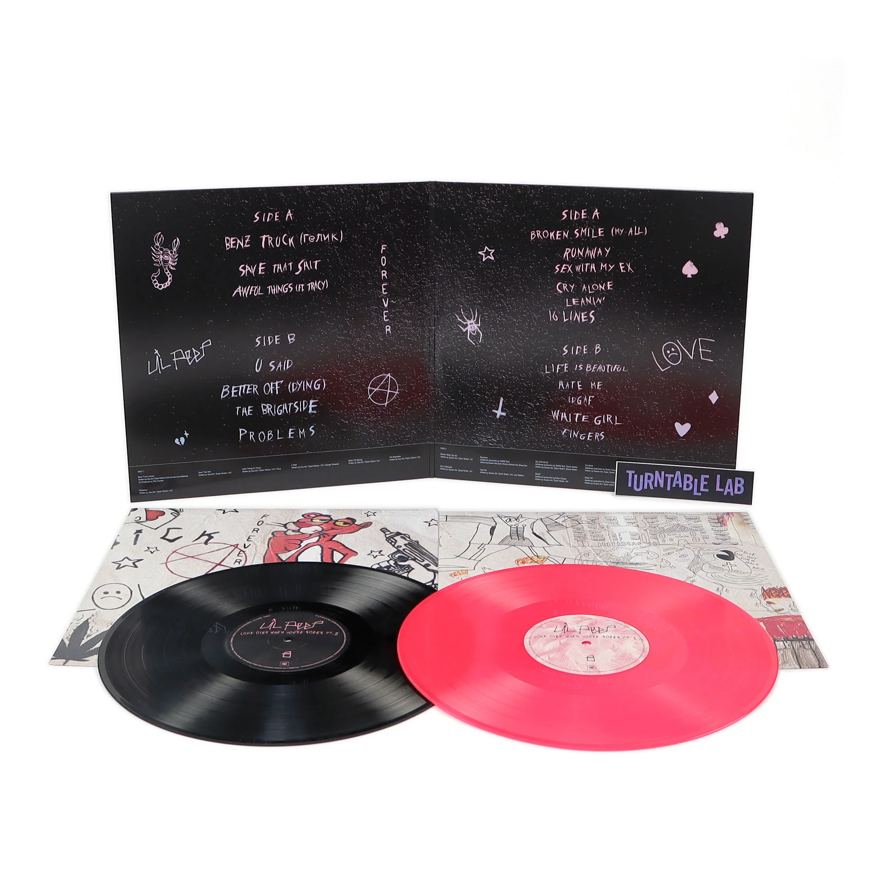 Lil' Peep: Come Over When You're Sober, Pt.1 & Pt.2 (Import, Colored Vinyl) Vinyl 2LP - Image 2