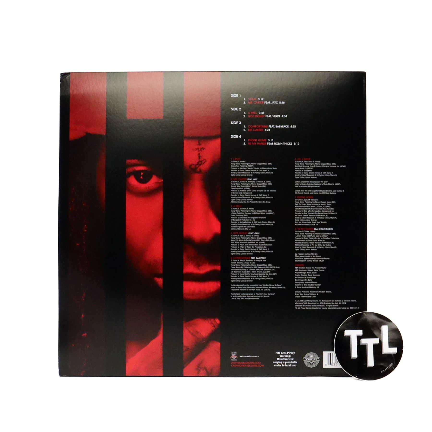 Lil Wayne: Tha Carter III, Vol.1 Vinyl 2LP - Image 3