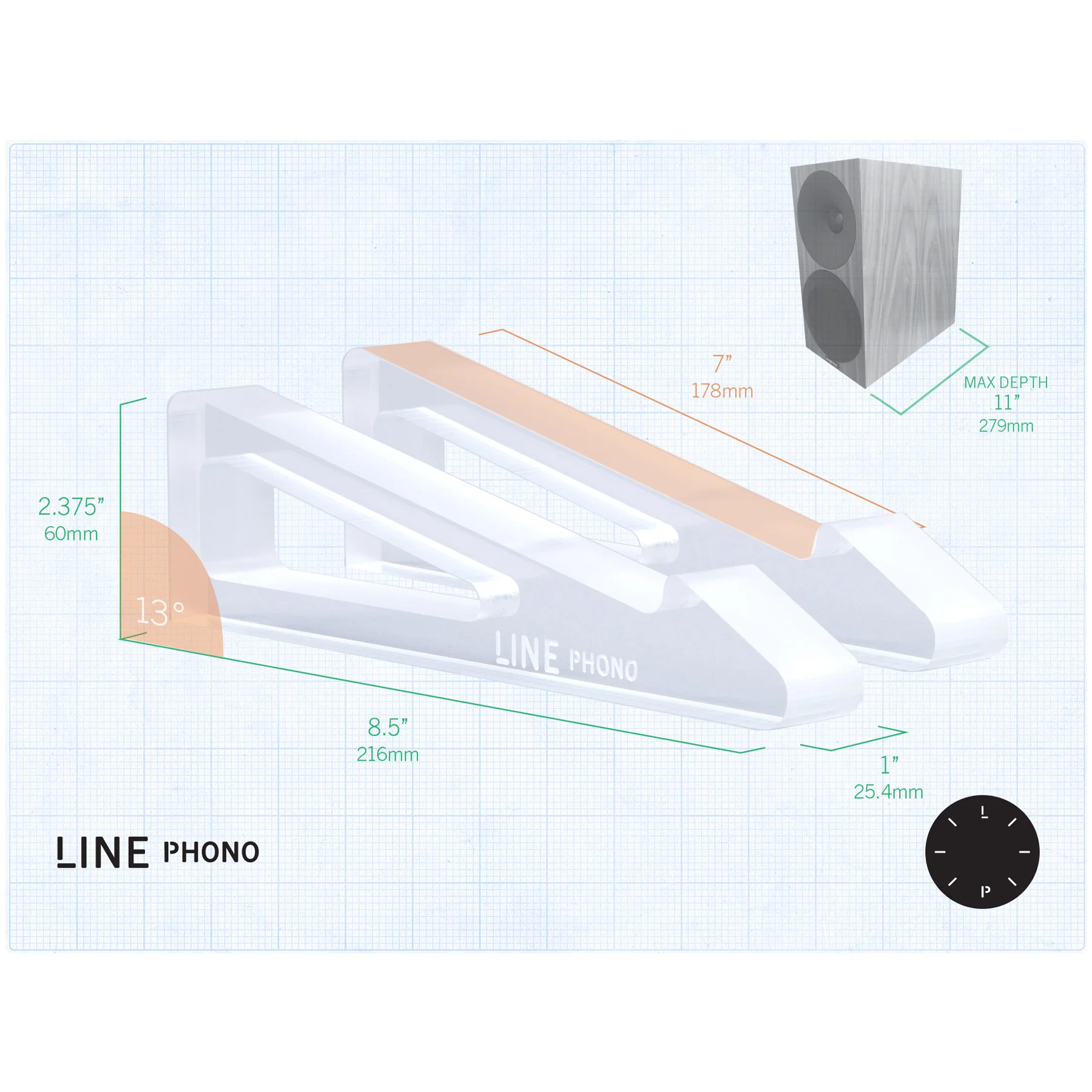Line Phono: Acrylic Angler Speaker Stands - Image 9