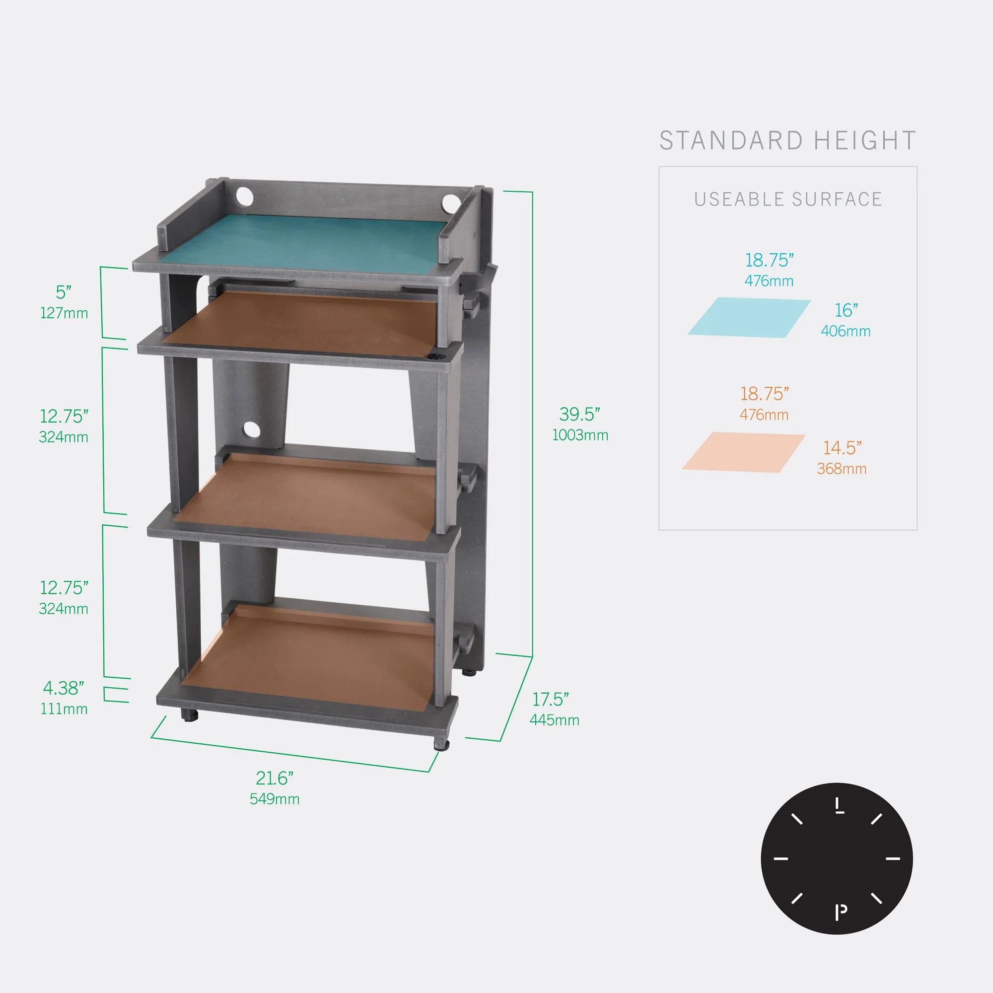Line Phono: Turntable Stand + Vinyl Storage, Made In the USA - Image 5