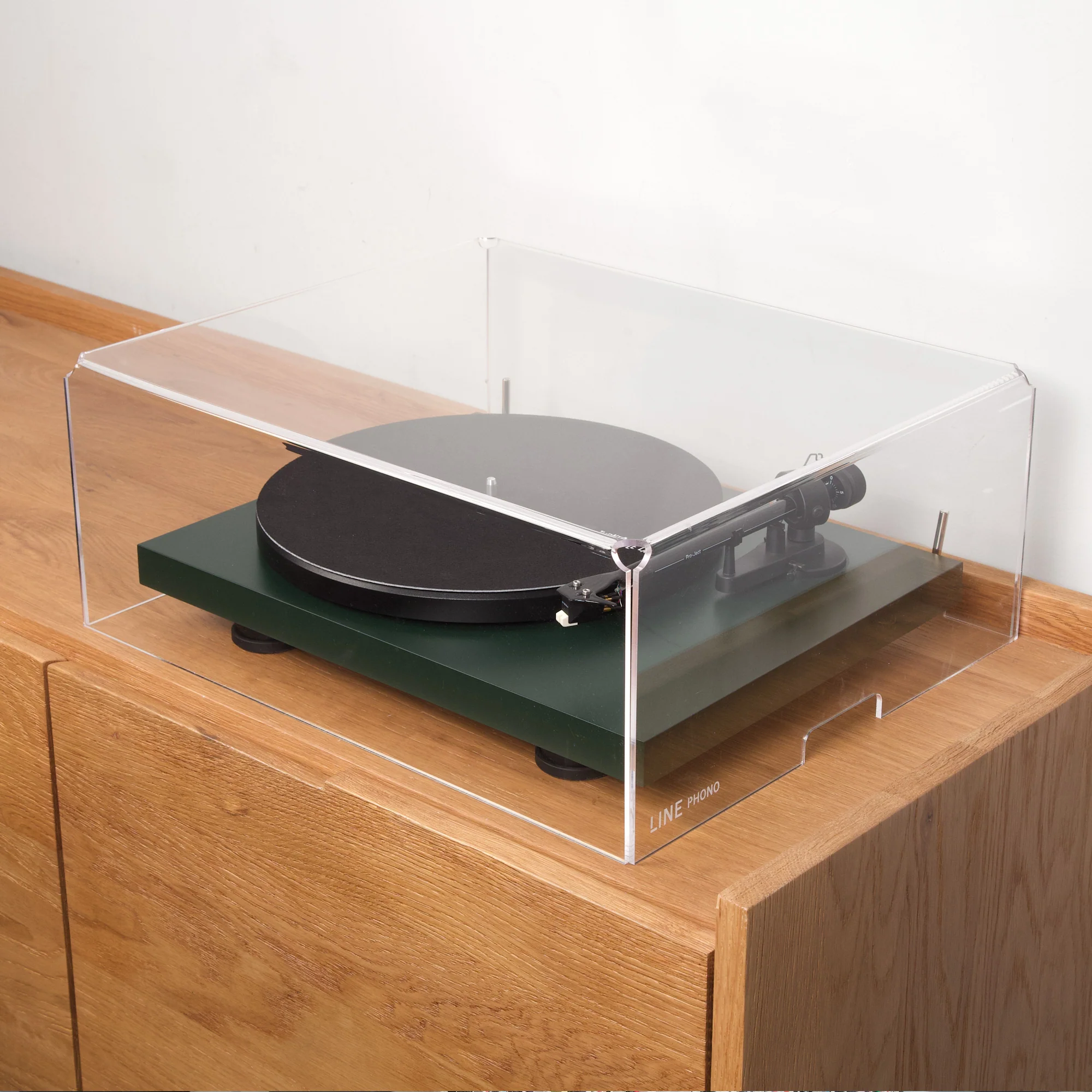 Line Phono: Universal Turntable Dust Cover (Fits Most Turntables, Clearaudio Concept, Pro-Ject RPM) - Image 2