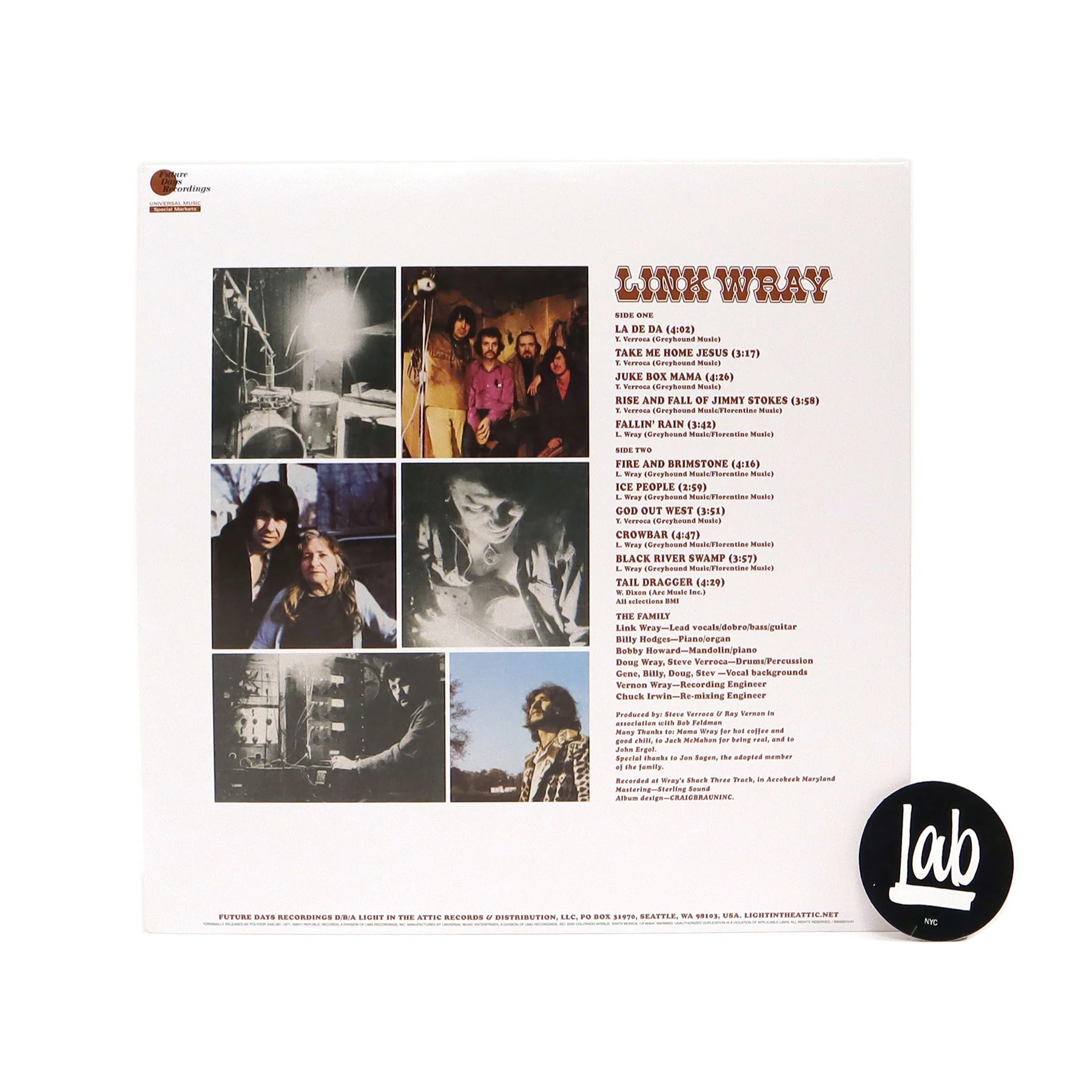 Link Wray: Link Wray (Colored Vinyl) Vinyl LP - Image 3