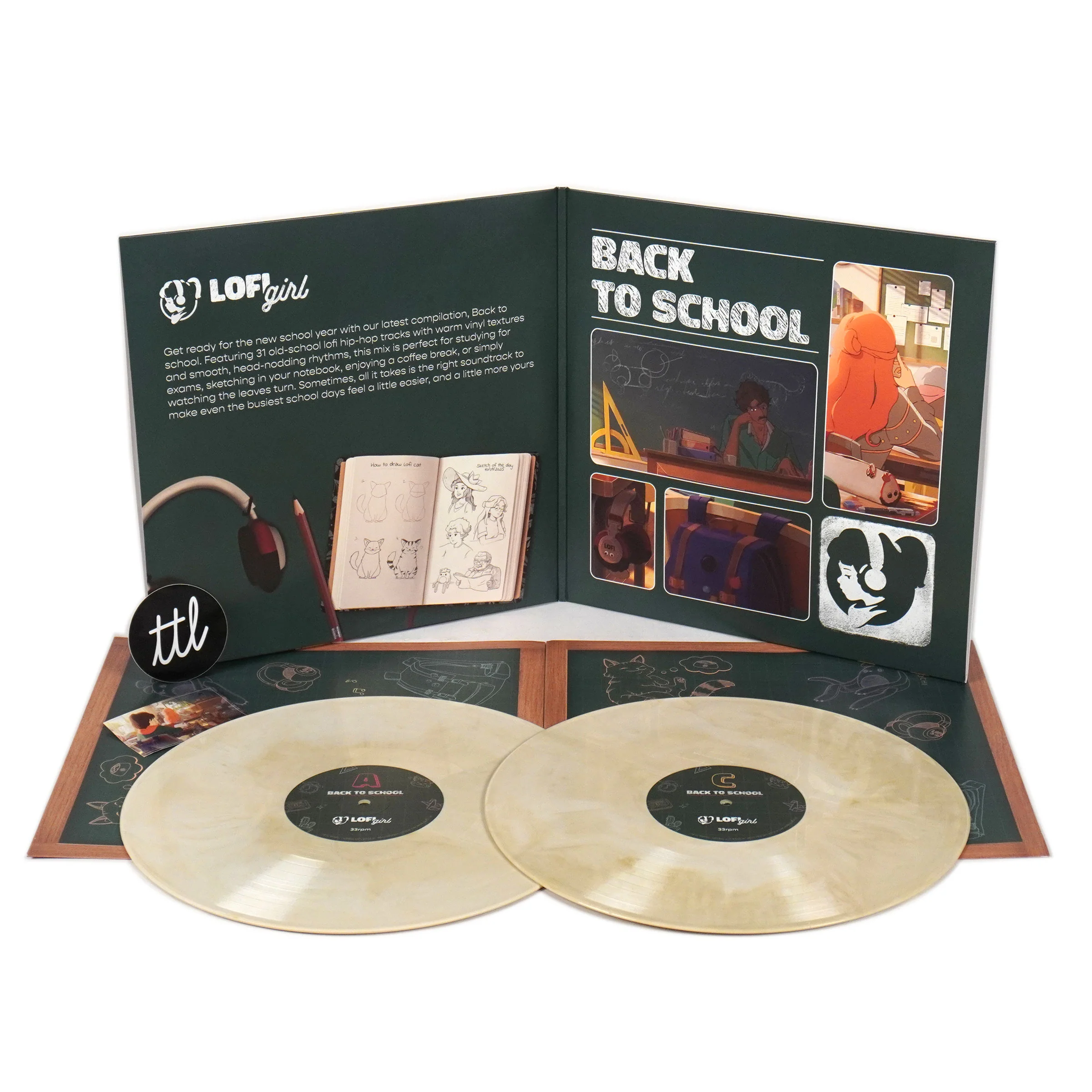 Lofi Girl: Back To School (Colored Vinyl) Vinyl 2LP - Image 2