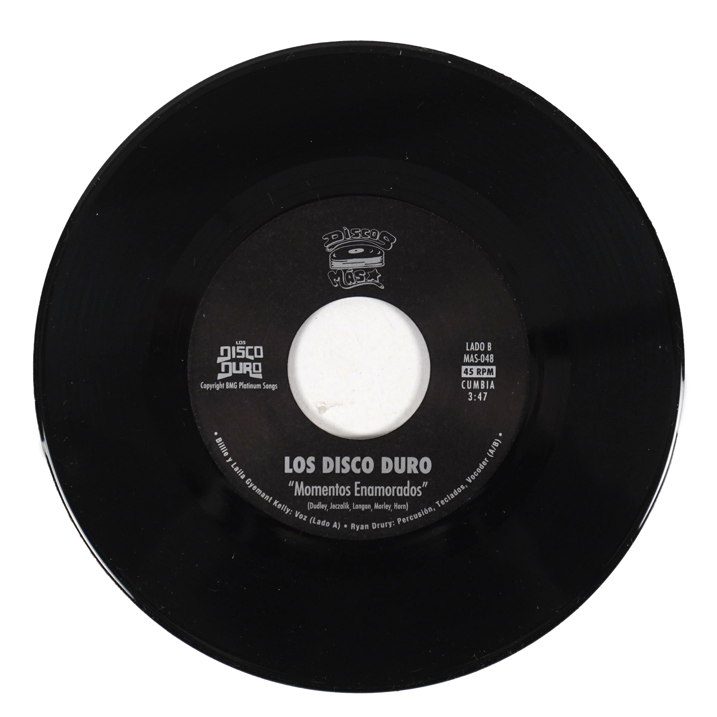 Los Disco Duro: Chambacu / Momentos Enamorados Vinyl 7" - Image 2