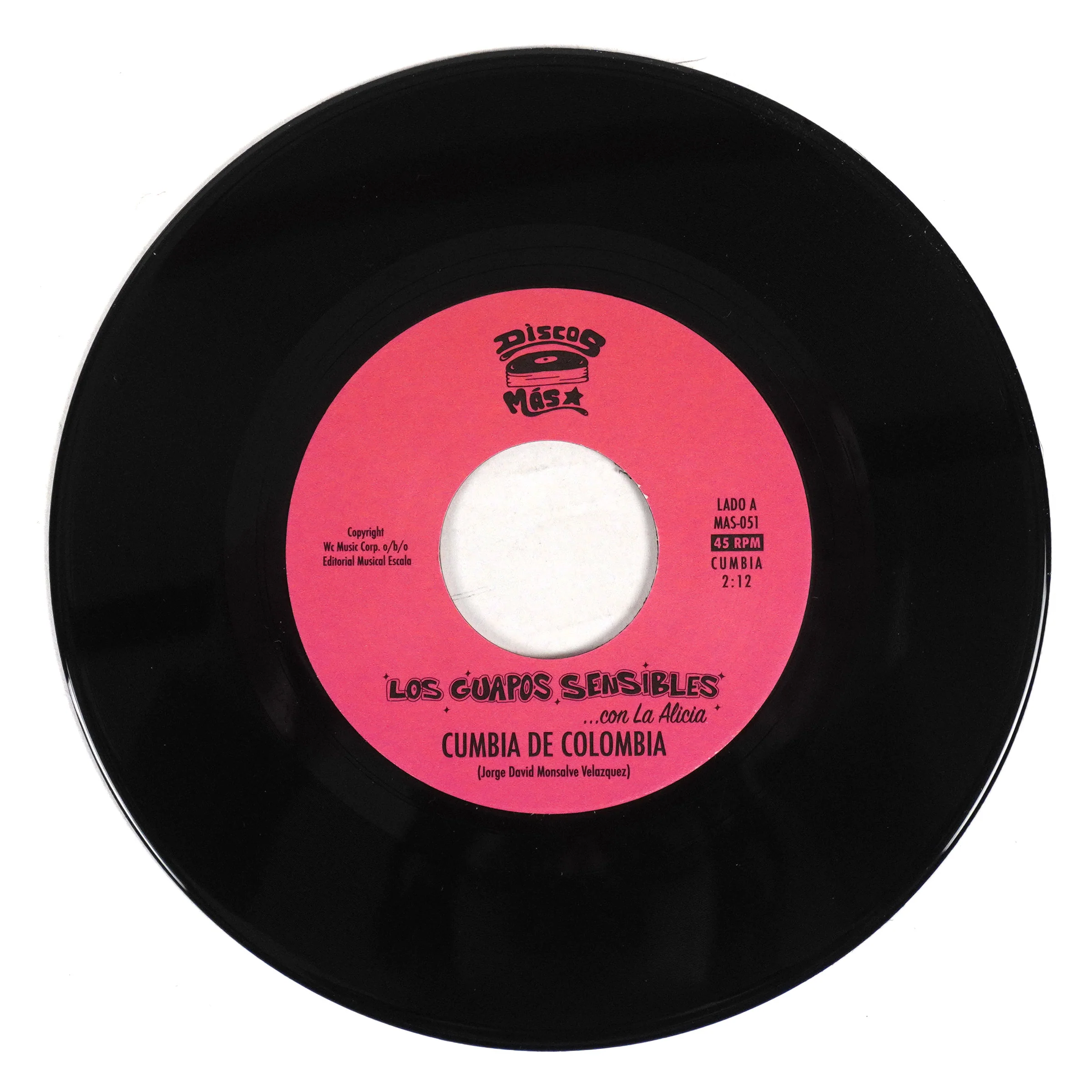 Los Guapos Sensibles: Cumbia De Colombia / Fade Into You (Mazzy Star Cover) Vinyl 7"