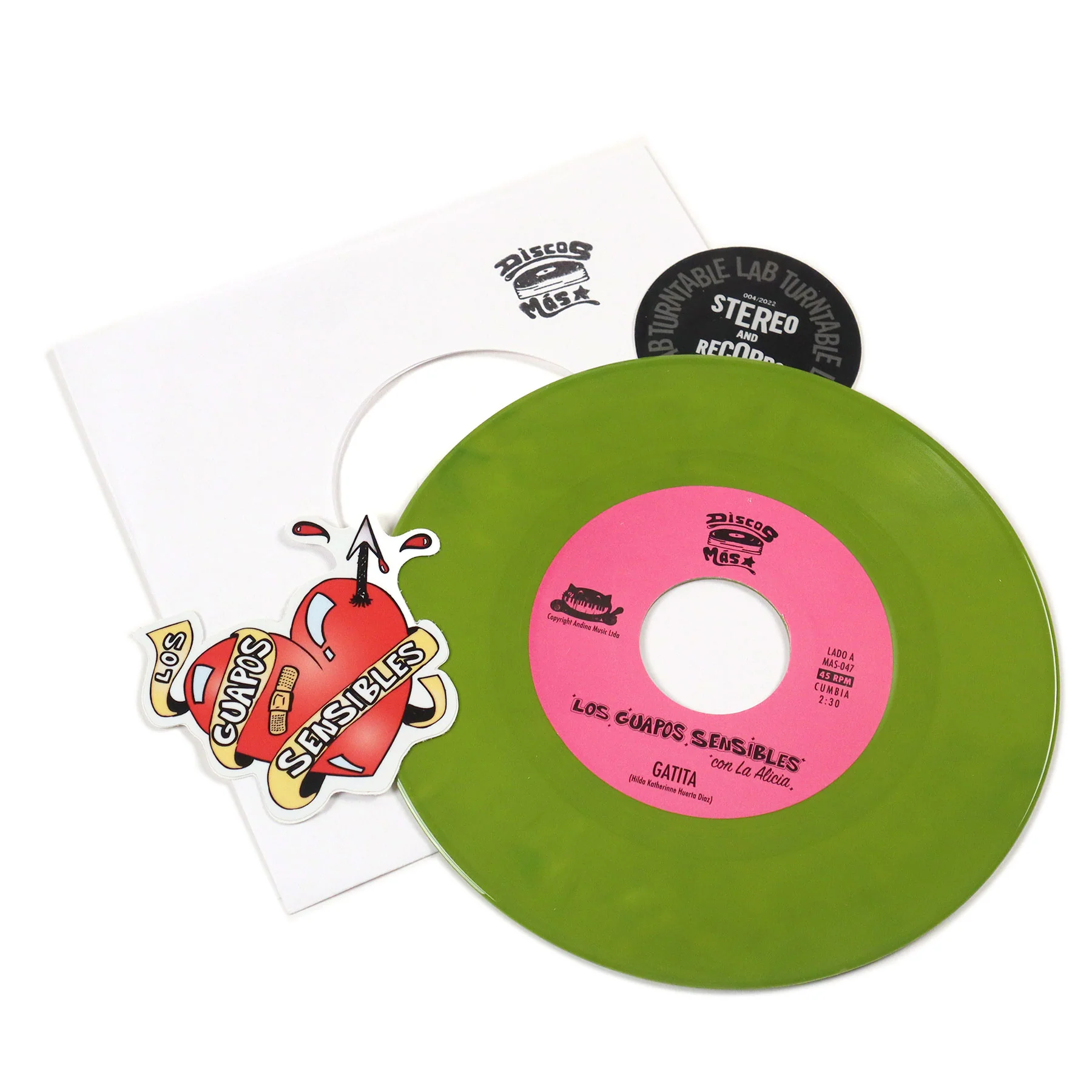 Los Guapos Sensibles: Gatita (Colored Vinyl) Vinyl 7" - Image 3
