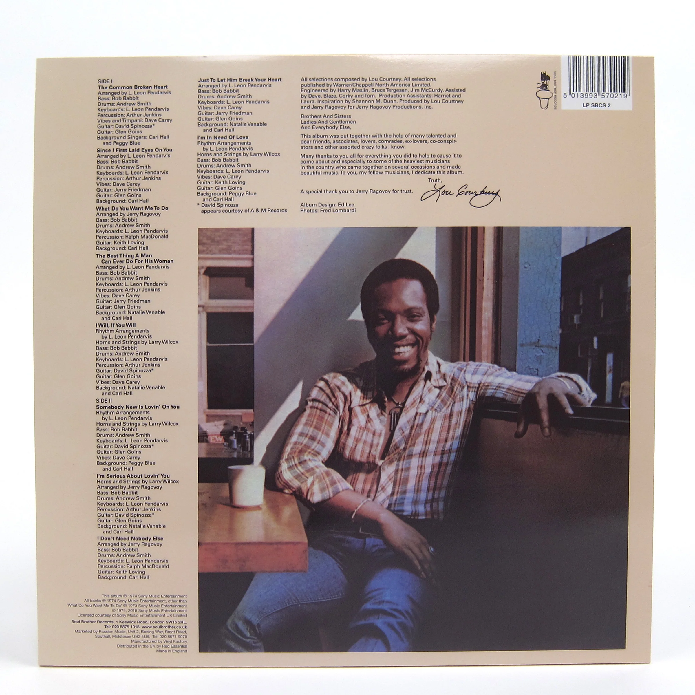 Lou Courtney: I'm In Need Of Love Vinyl LP - Image 2