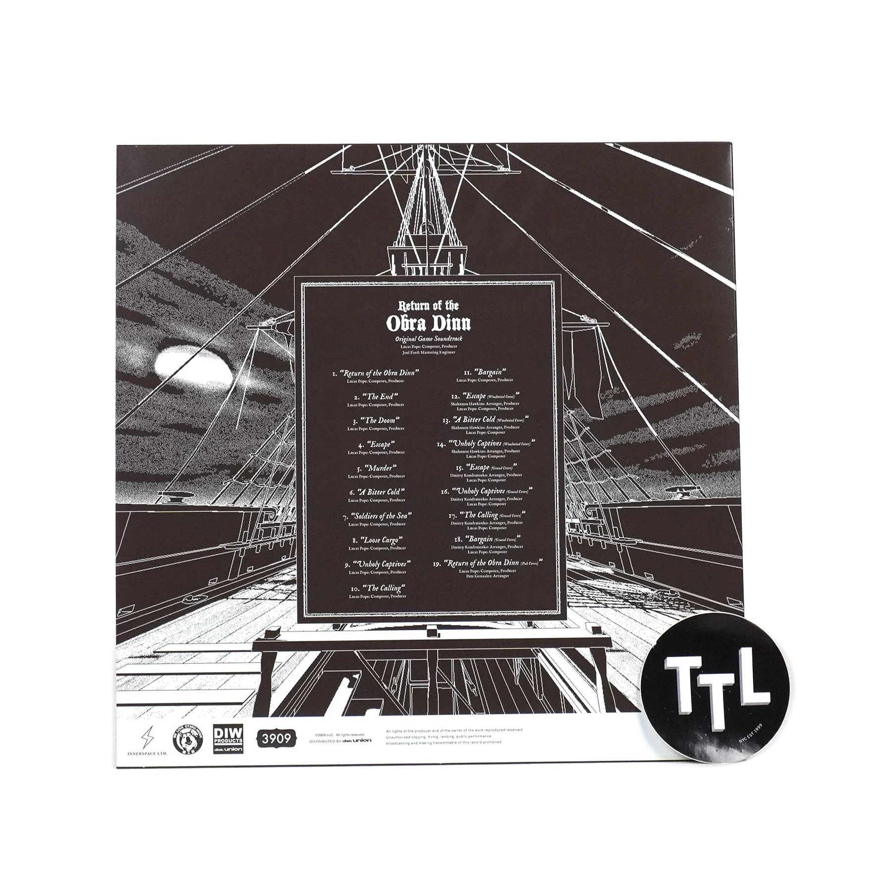 Lucas Pope: Return Of The Obra Dinn Soundtrack (Japan Import) Vinyl LP - PRE-ORDER - Image 3