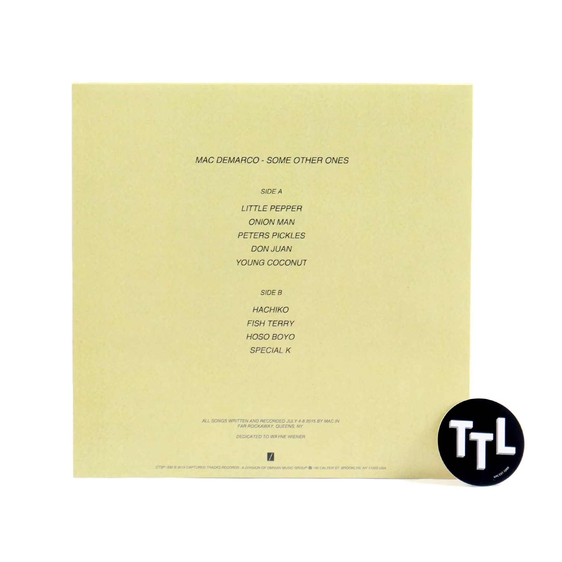 Mac DeMarco: Some Other Ones (Indie Exclusive Colored Vinyl) Vinyl 2LP - Image 3