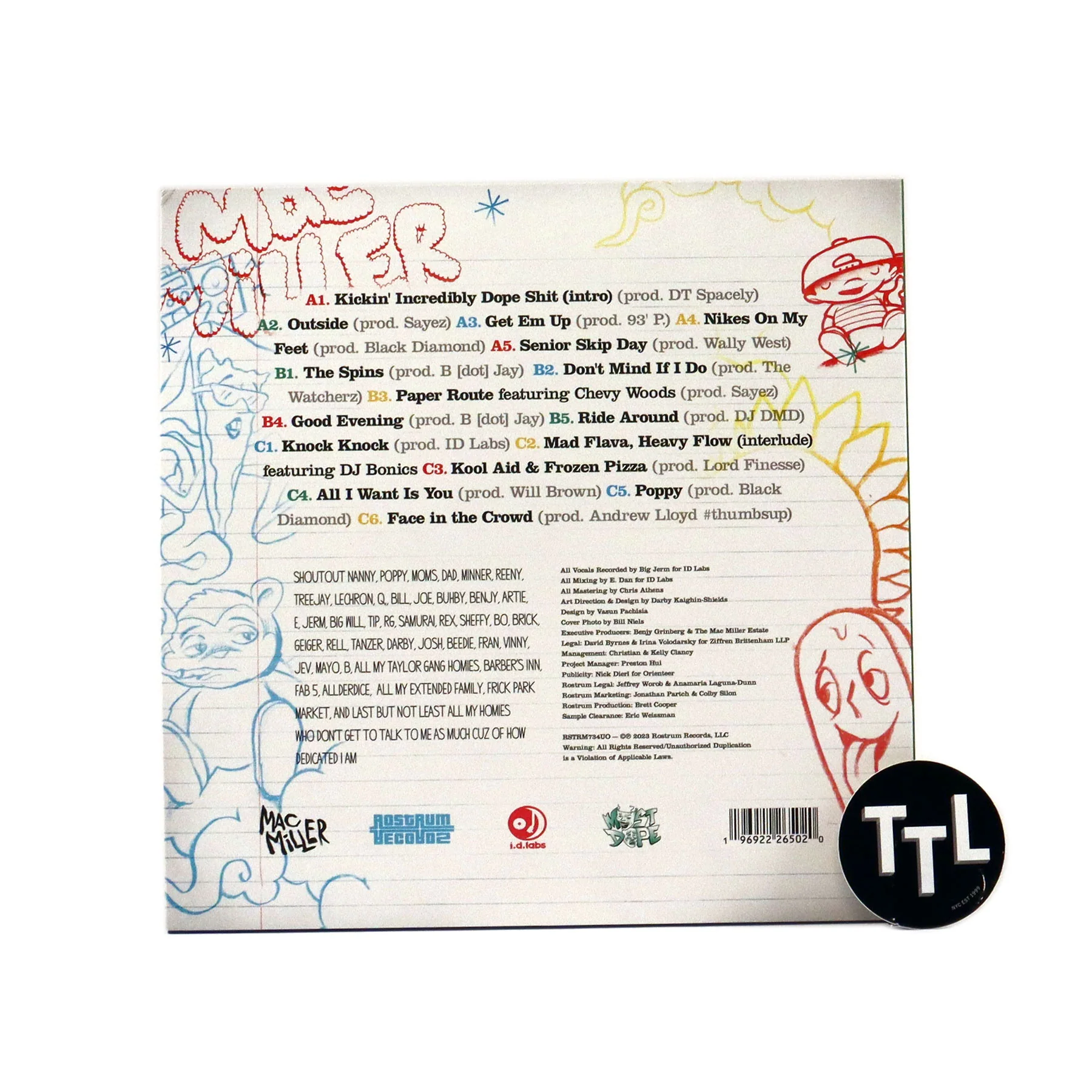 Mac Miller: K.I.D.S (Yellow Colored Vinyl) Vinyl 2LP - Image 3