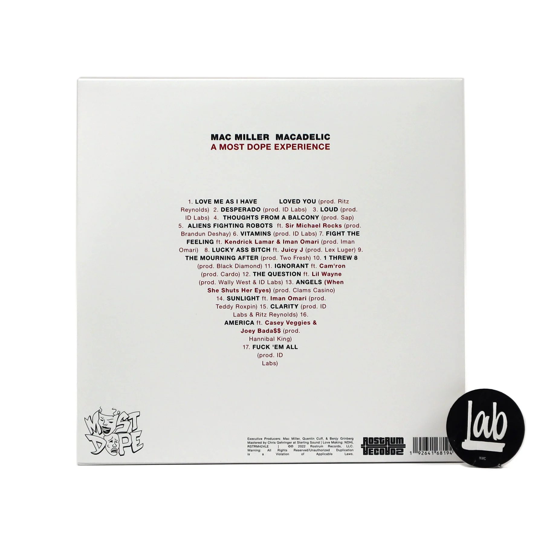 Mac Miller: Macadelic 10th Anniversary (Colored Vinyl) Vinyl 2LP - LIMIT 1 PER CUSTOMER - Image 3
