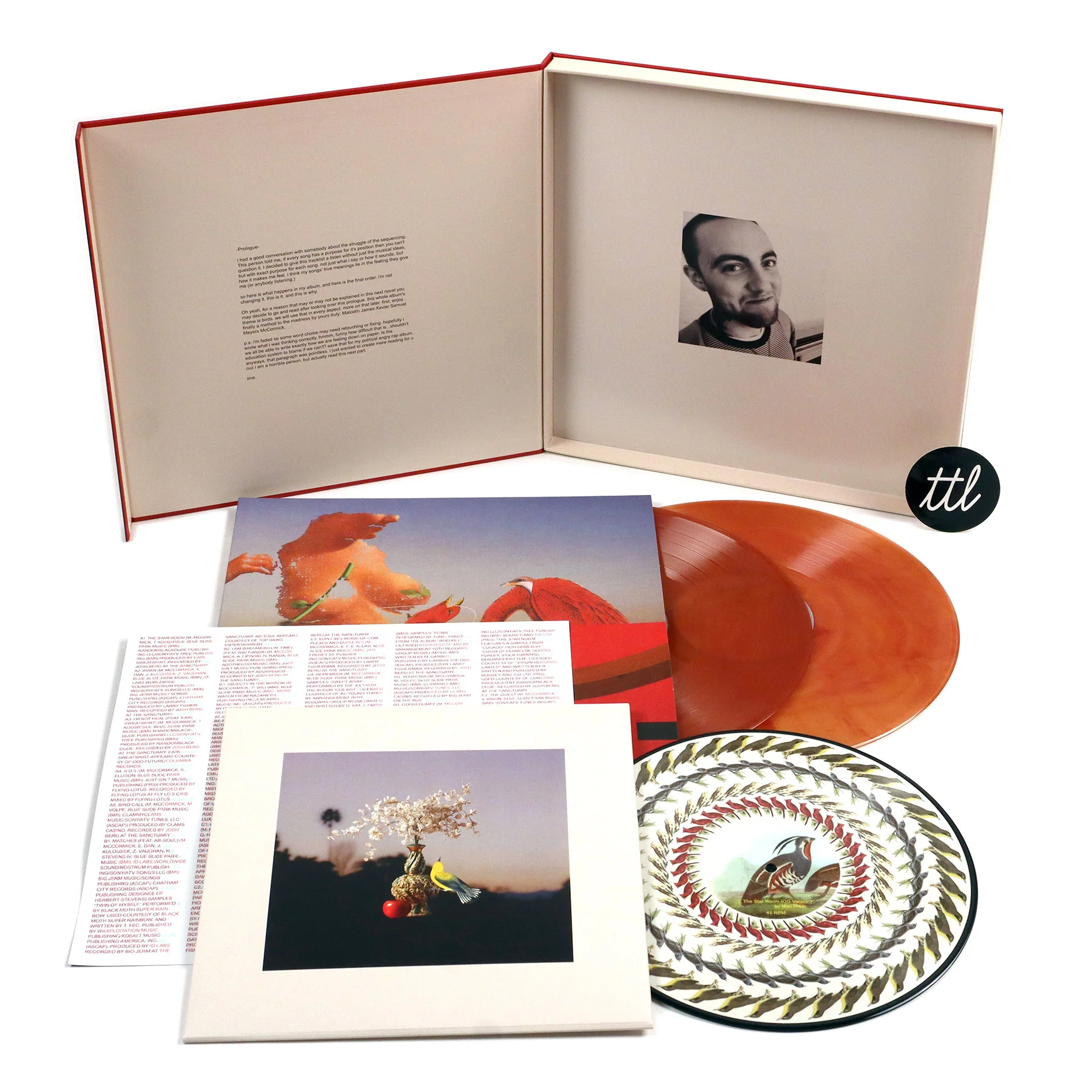 Mac Miller: Watching Movies With The Sound Off - 10th Anniversary Edition (180g, Red Colored Vinyl) Vinyl 2LP - Image 2