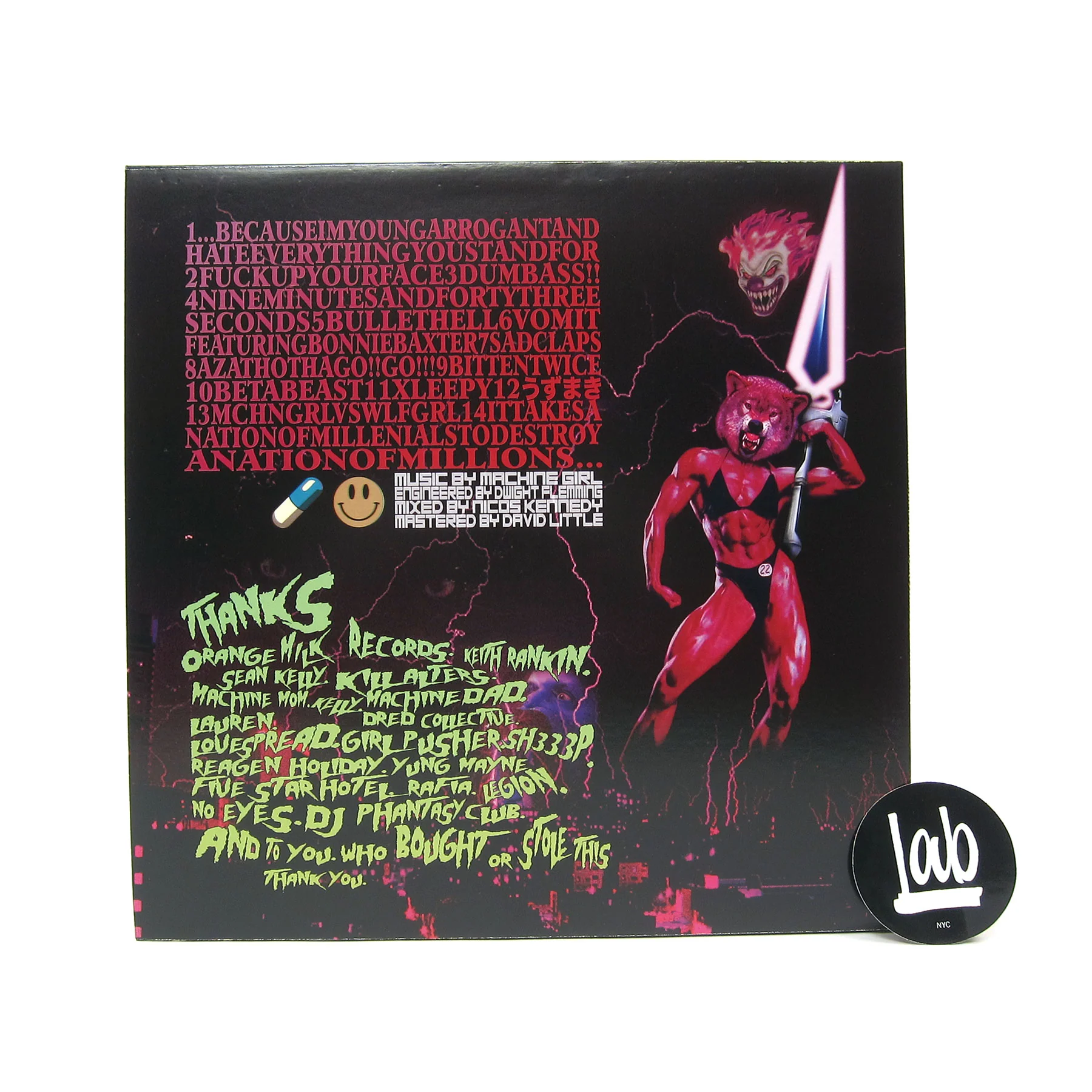 Machine Girl: Because I'm Young Arrogant And Hate Everything You Stand For Vinyl LP - Image 2
