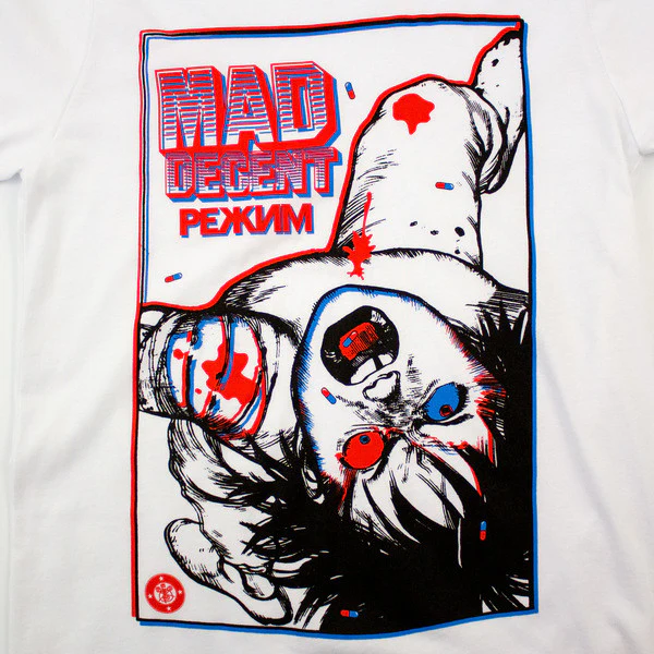 Mad Decent: Mishka x Mad Decent RB3D Shirt - White - Image 2