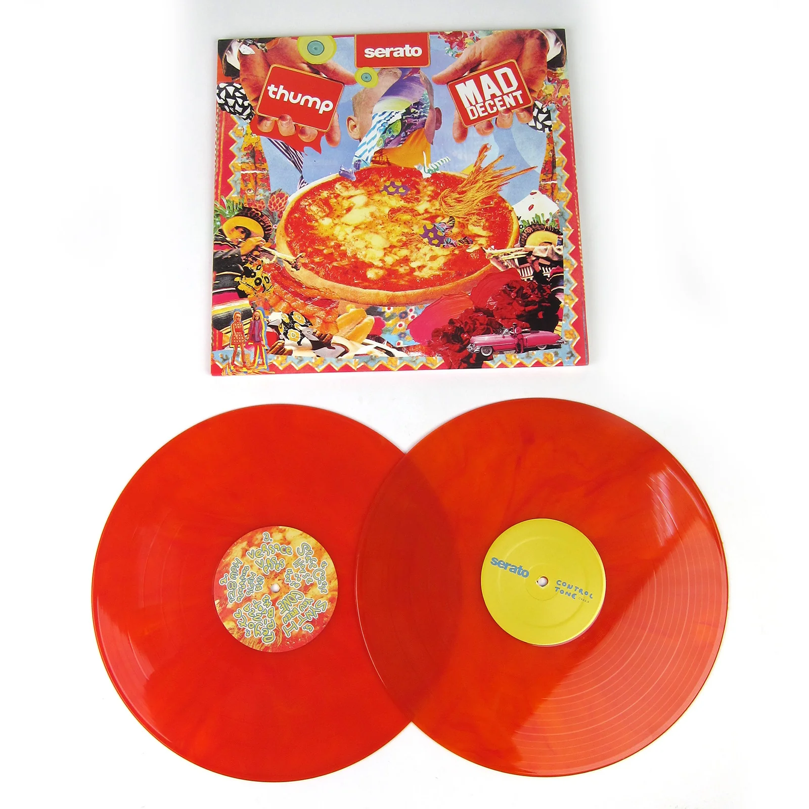 Mad Decent: Peyote Pizza Braykz - A Mad Decent x Thump x Serato Collaboration Control Vinyl (Colored Vinyl) Vinyl 2LP - Image 2