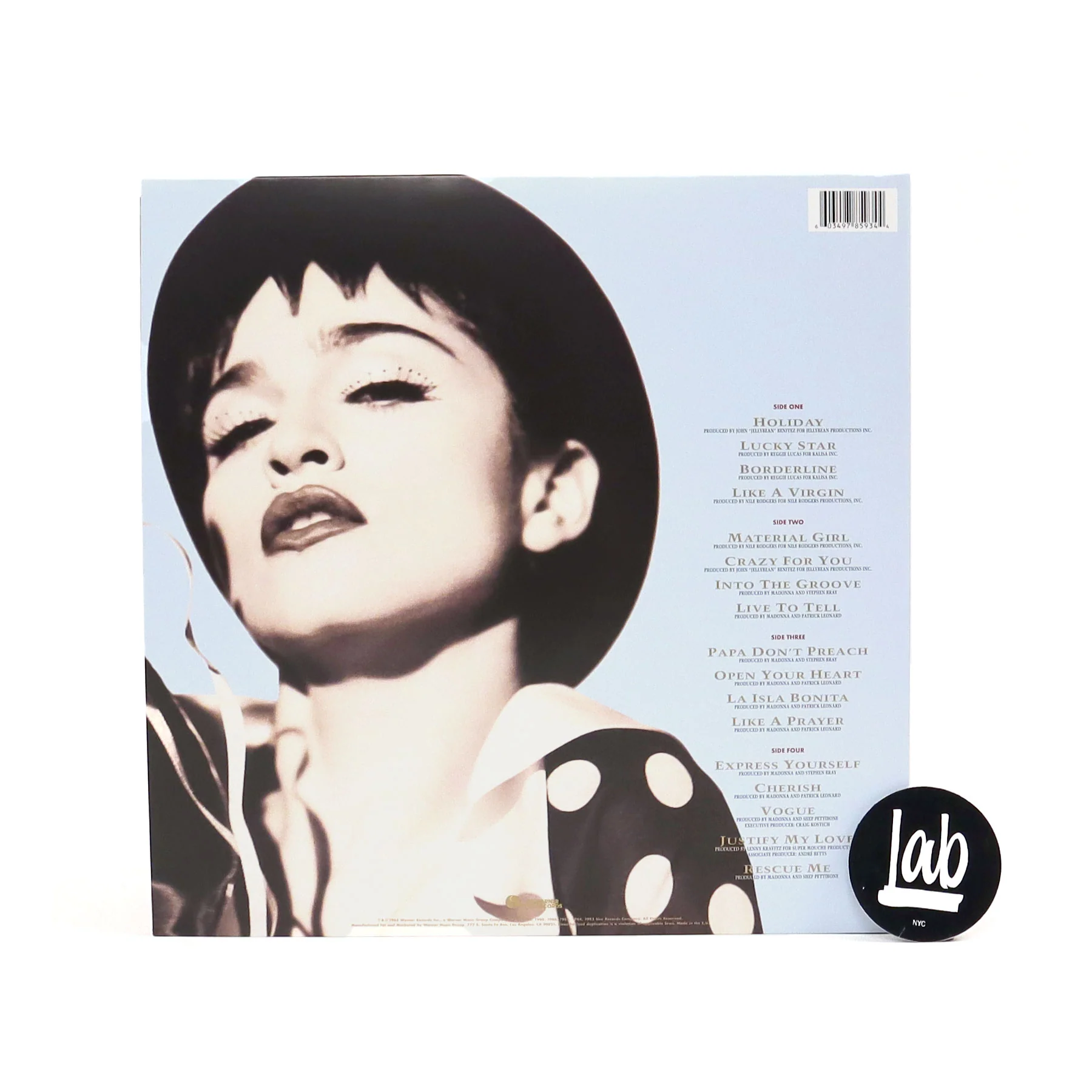 Madonna: Immaculate Collection Vinyl 2LP - Image 3