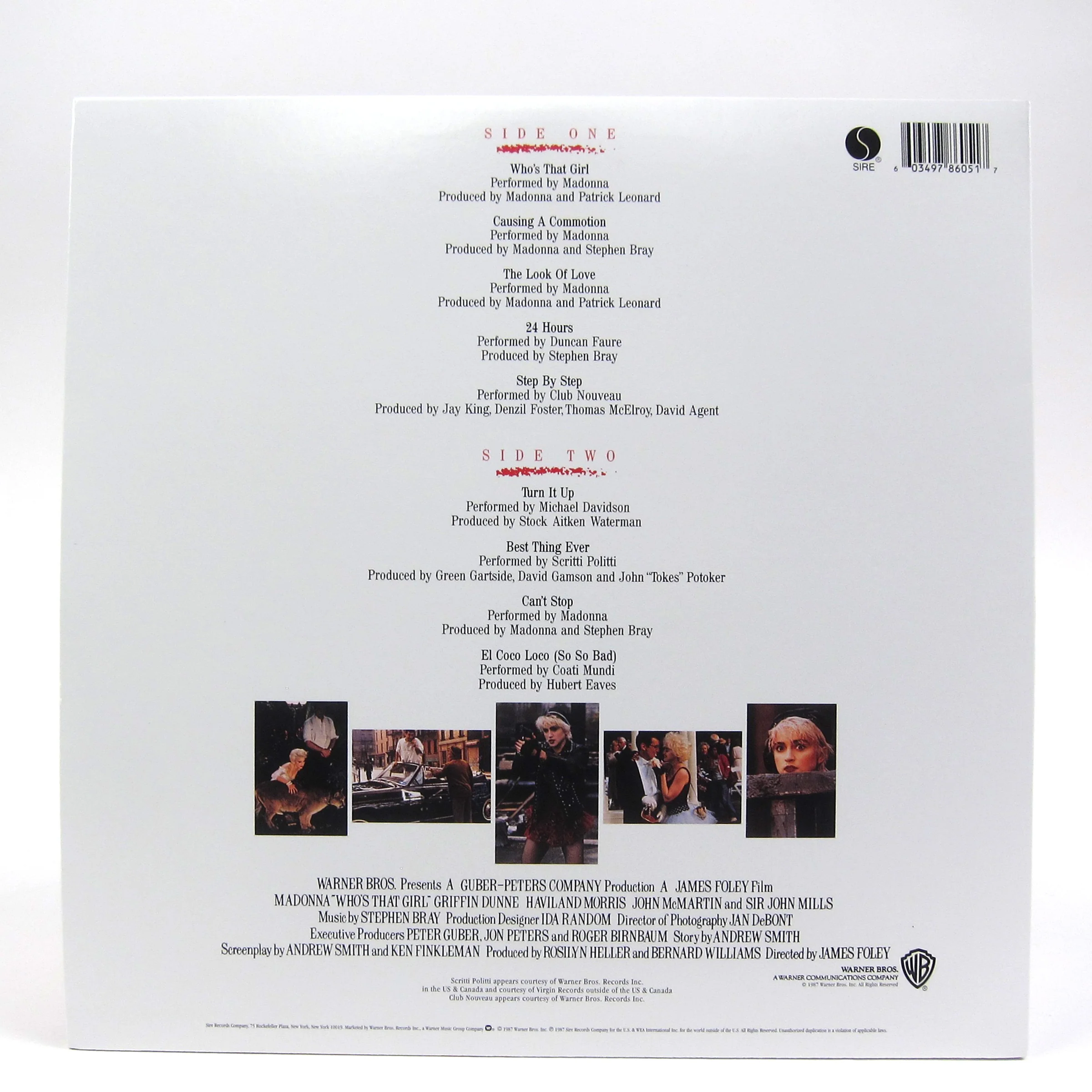 Madonna: Who's That Girl Soundtrack Vinyl LP - Image 2