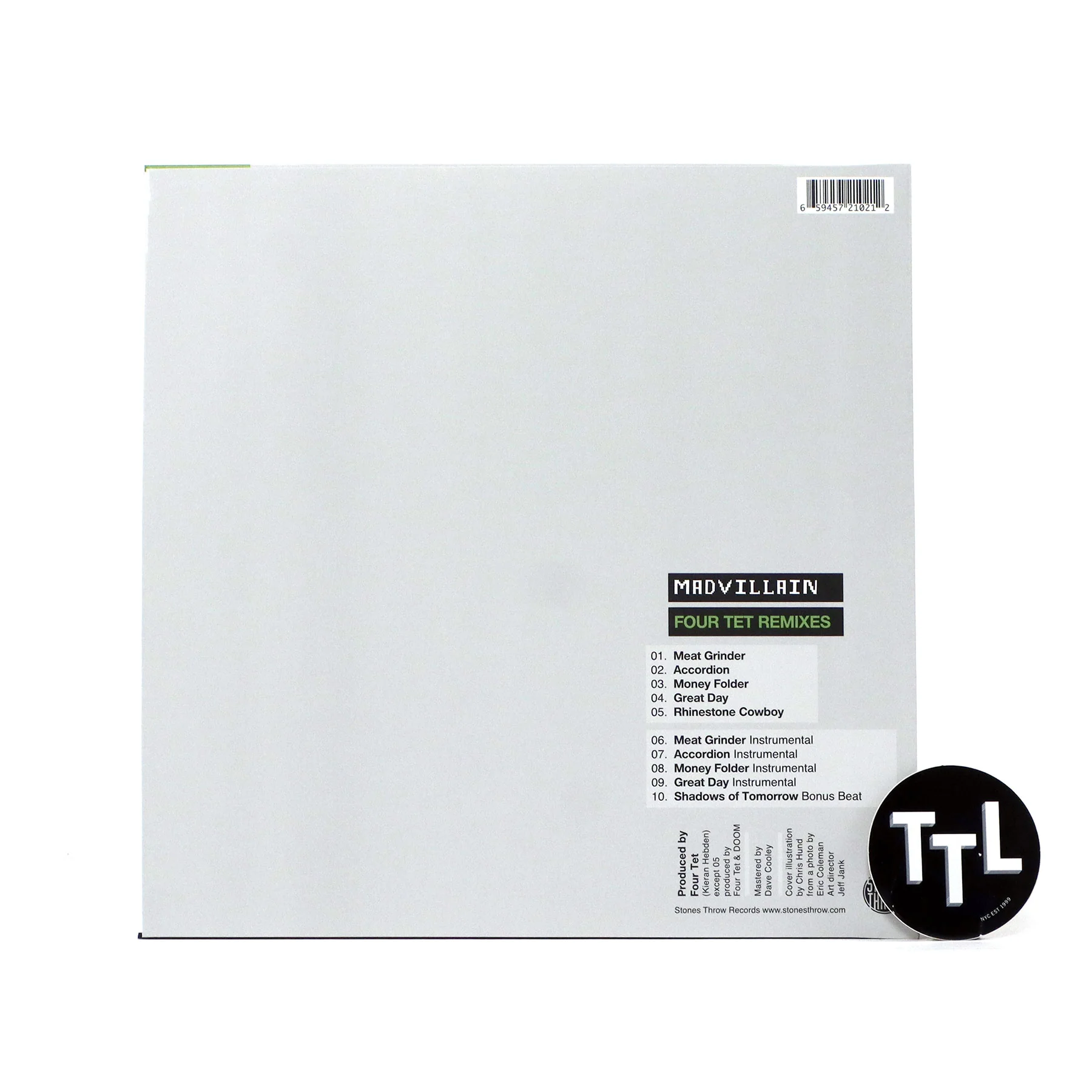Madvillain: Four Tet Remixes Vinyl 12" - Image 2