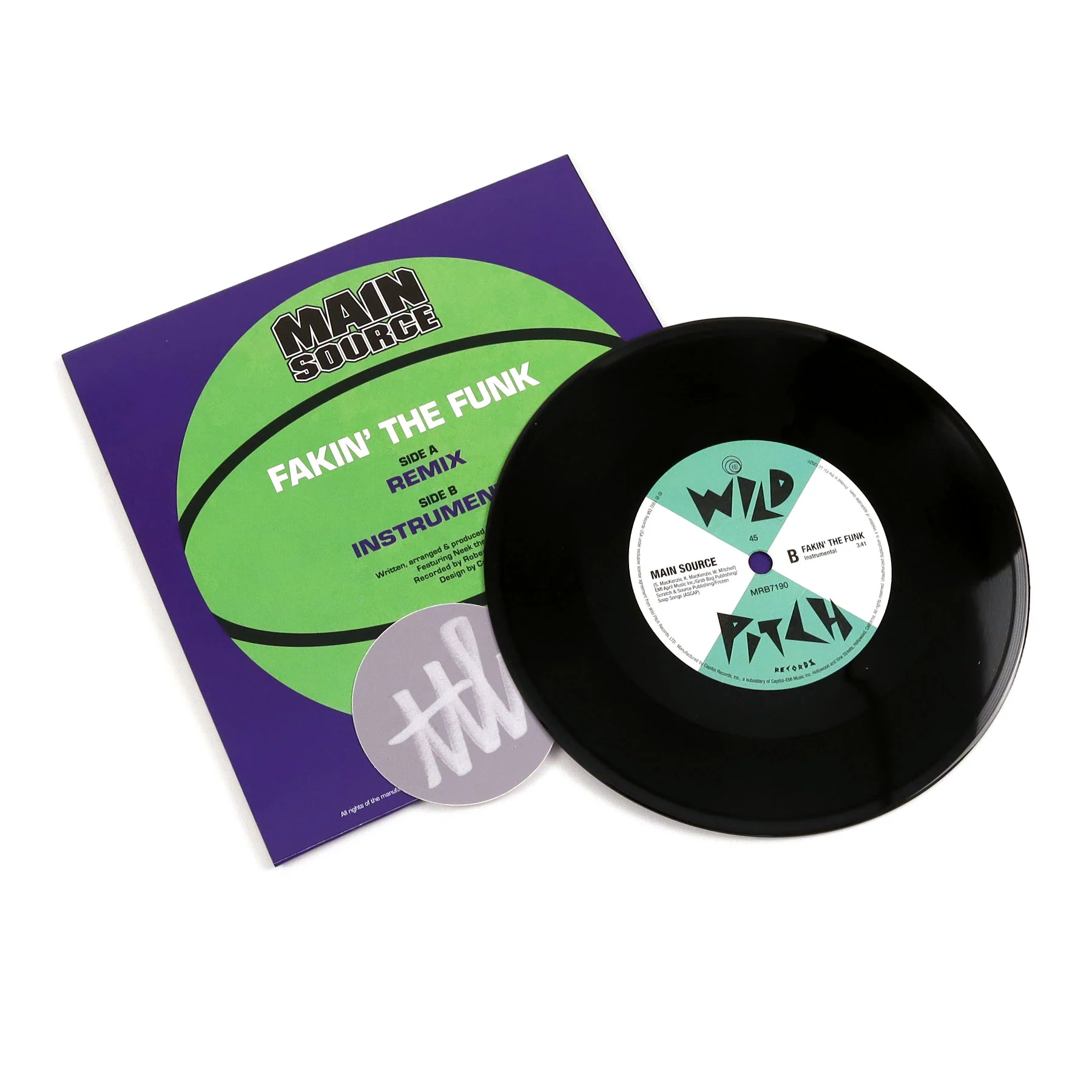 Main Source: Fakin' The Funk (Remix) Vinyl 7" - Image 2