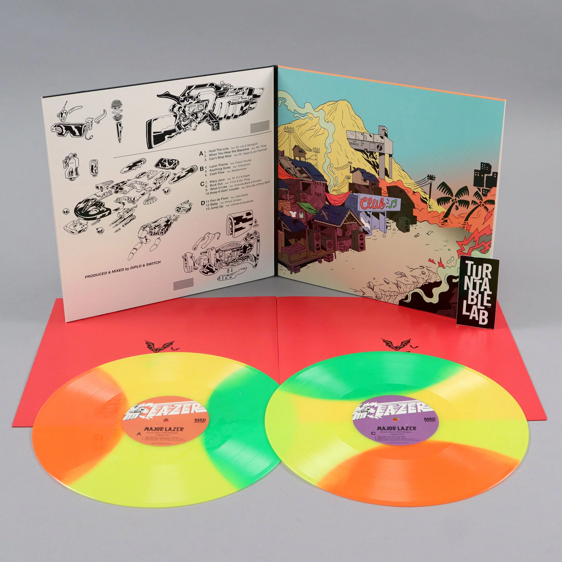 Major Lazer: Guns Don't Kill People... Lazers Do (Colored Vinyl) Vinyl 2LP - Turntable Lab Exclusive - Image 2