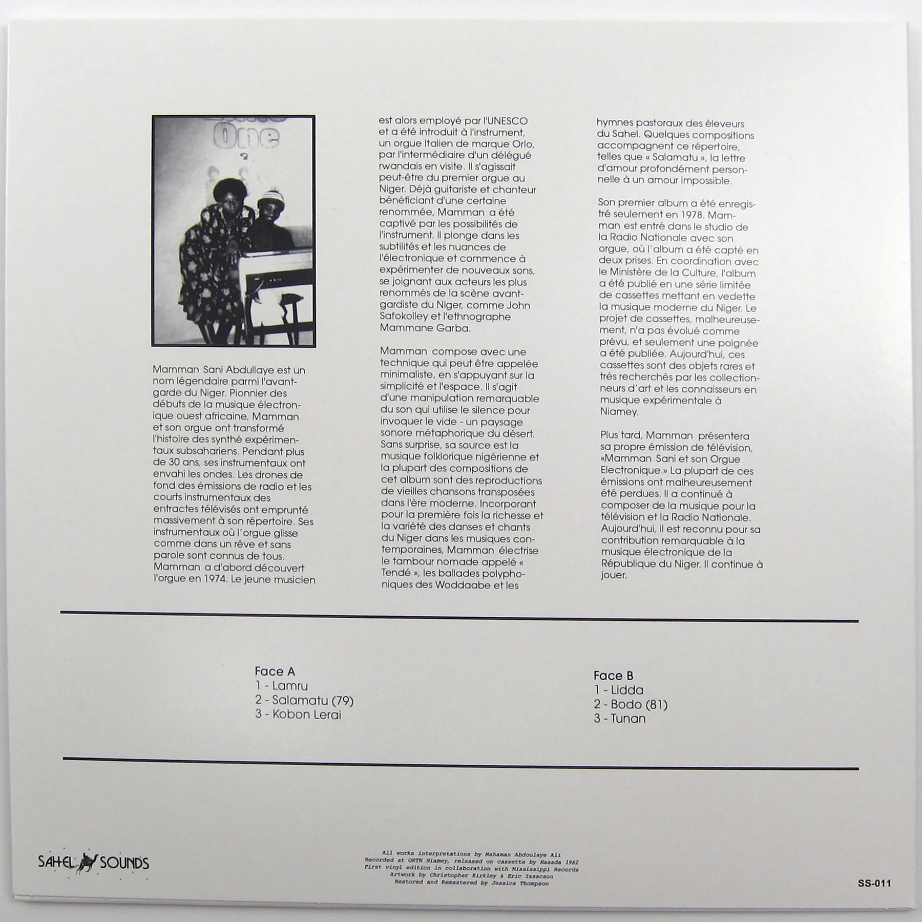 Mamman Sani: La Musique Electronique Du Niger Vinyl LP - Image 2