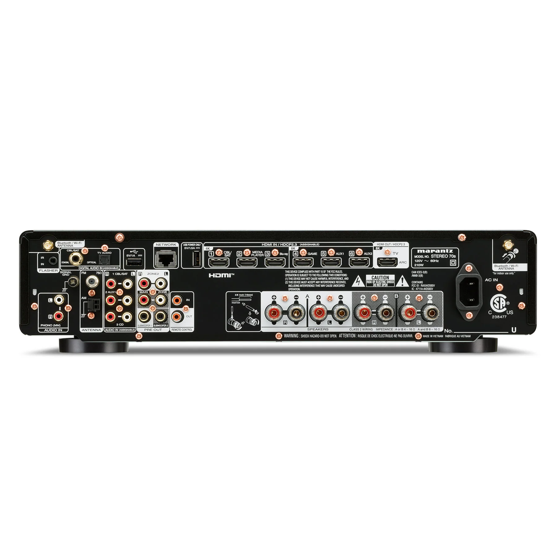 Marantz: Stereo 70s Slimline Integrated Amplifier / Receiver (eARC, Bluetooth, HEOS) - Image 3
