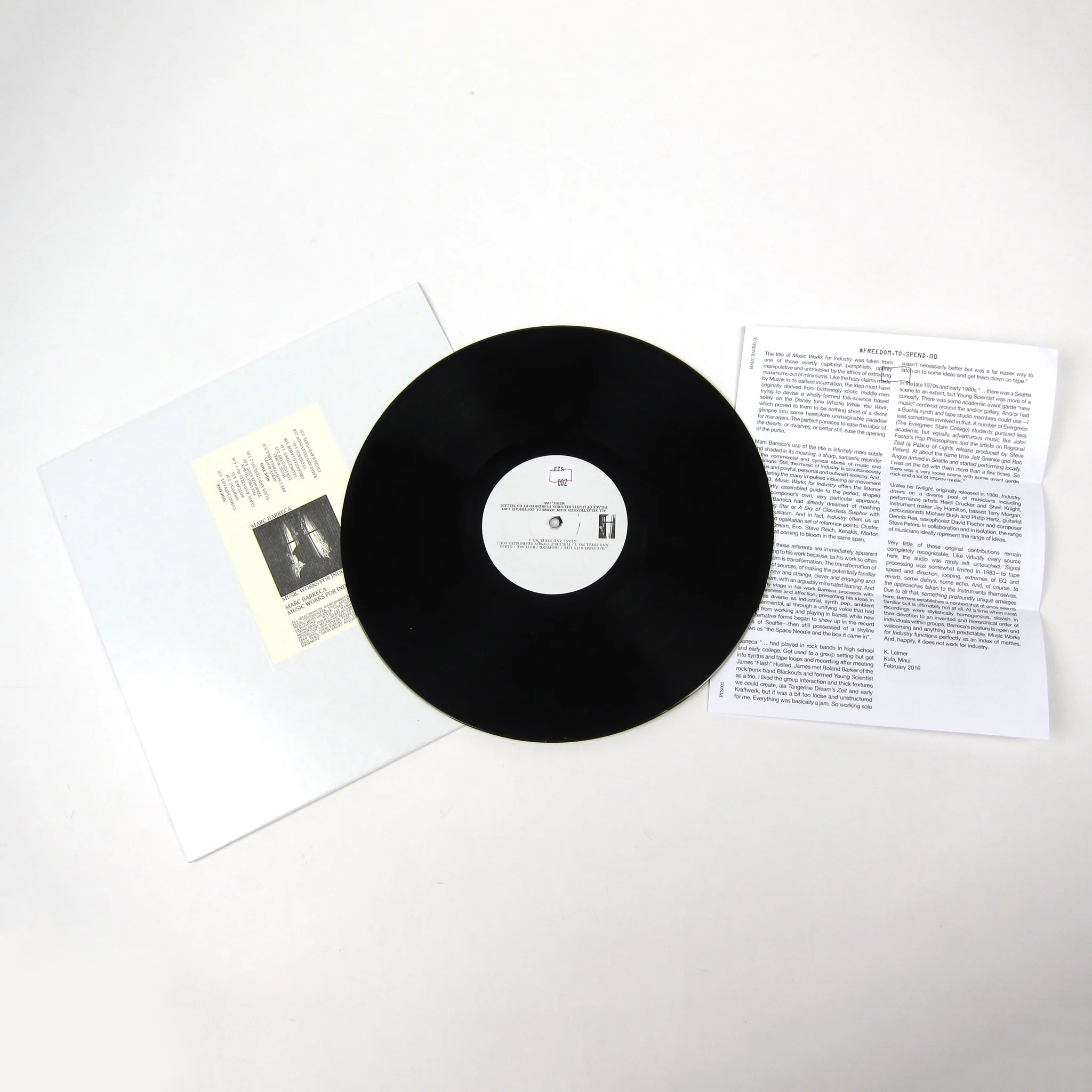 Marc Barreca: Music Works For Industry Vinyl LP - Image 2
