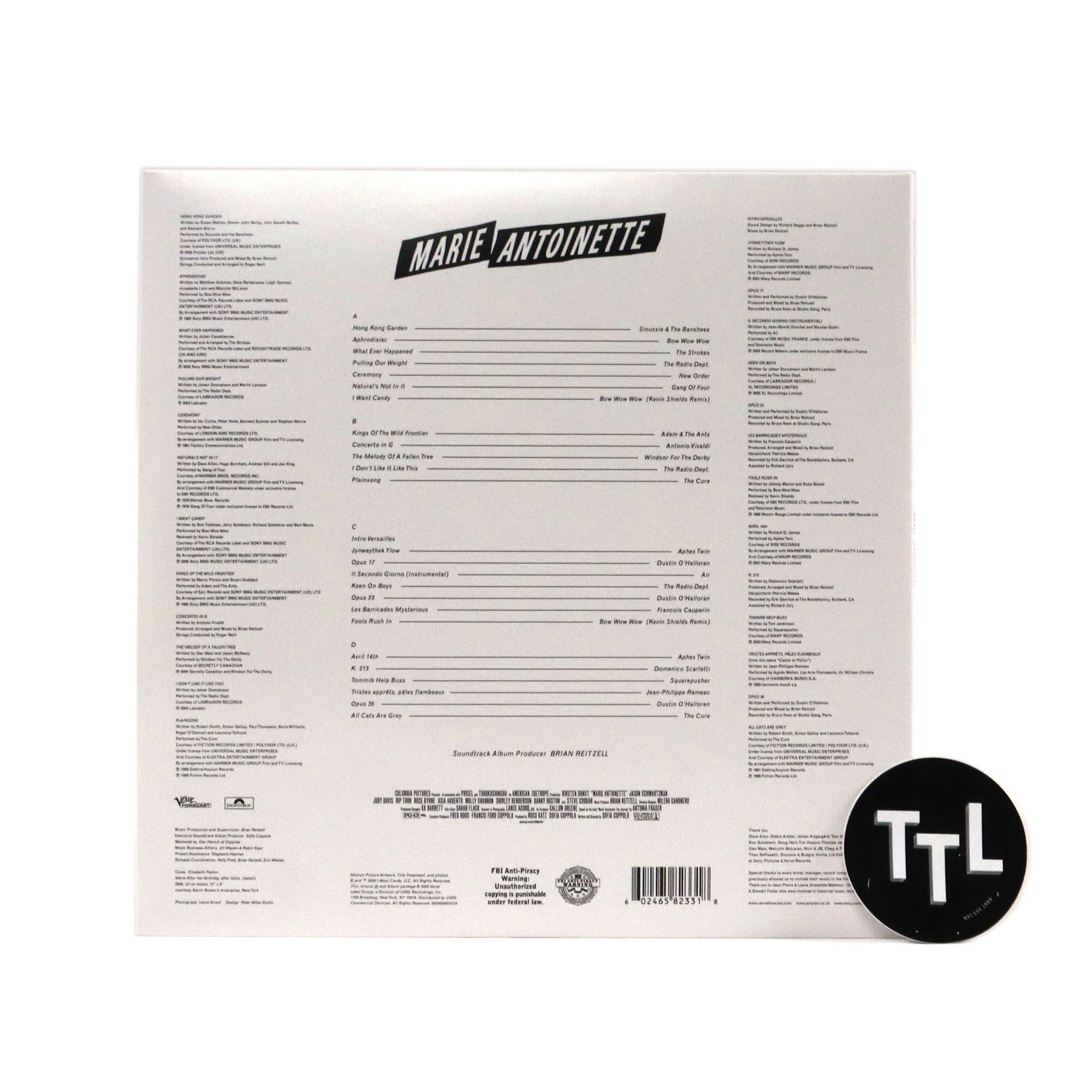 Marie Antoinette: Original Soundtrack Vinyl 2LP - Image 3