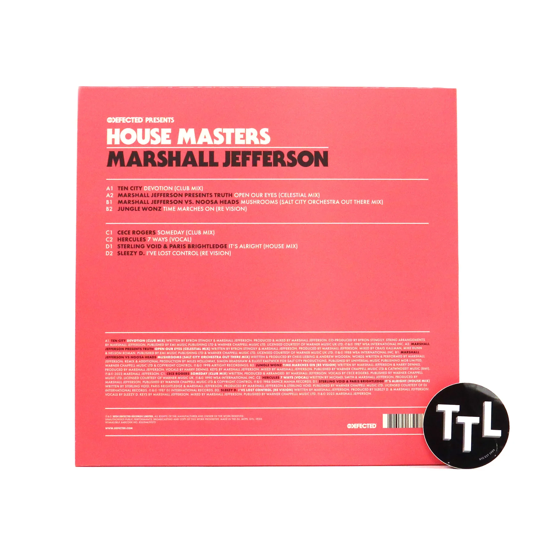 Marshall Jefferson: House Masters Vinyl 2LP - Image 3