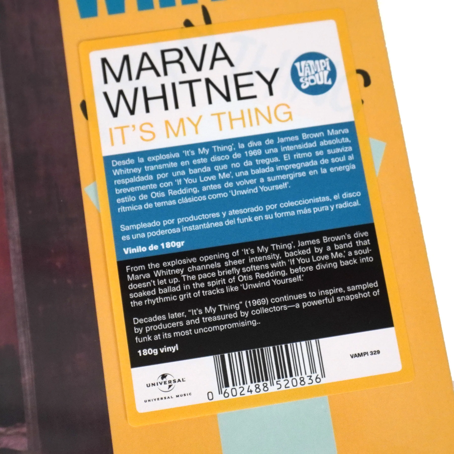 Marva Whitney: It's My Thing (180g) Vinyl LP - Image 3