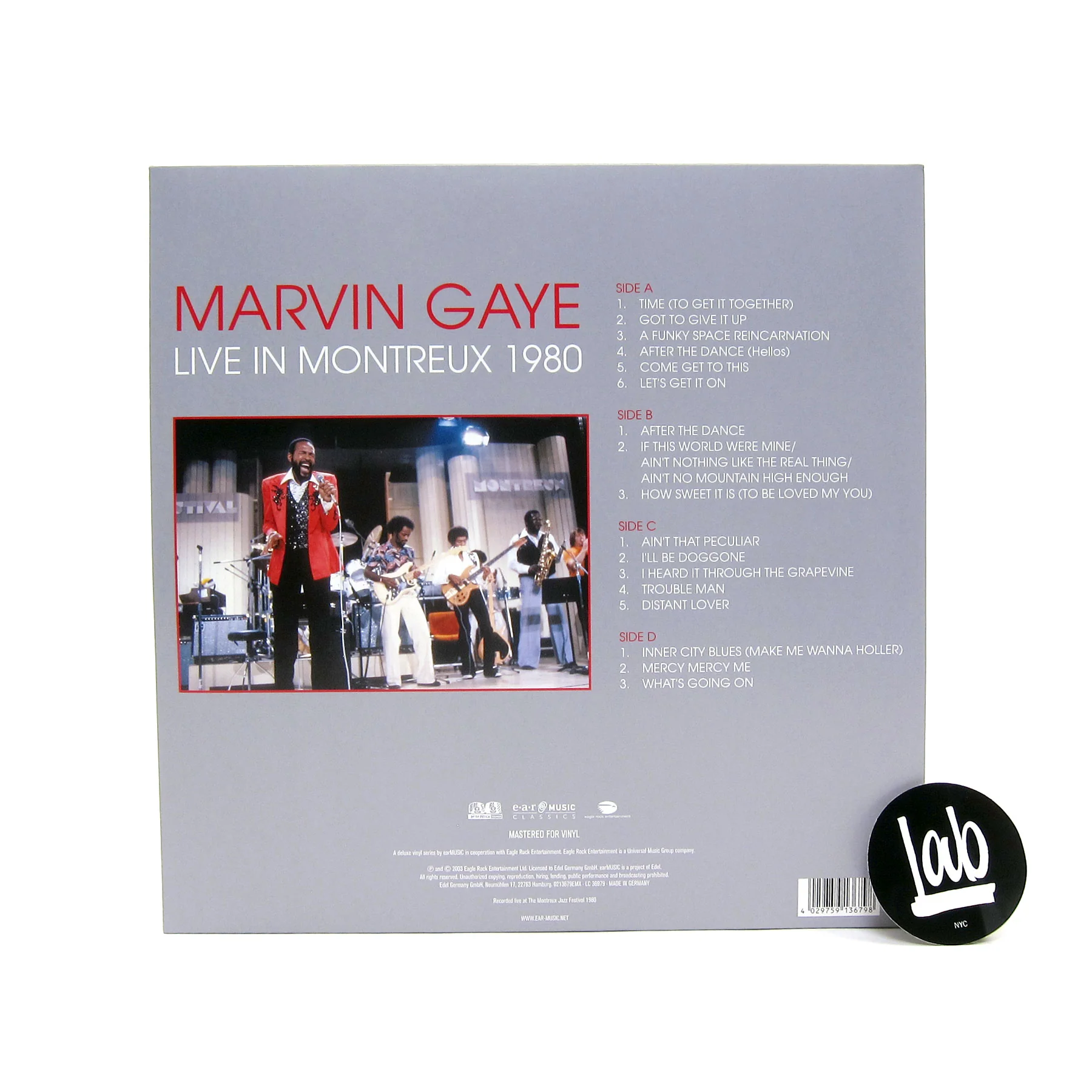 Marvin Gaye: Live At Montreux 1980 (180g) Vinyl 2LP - Image 3