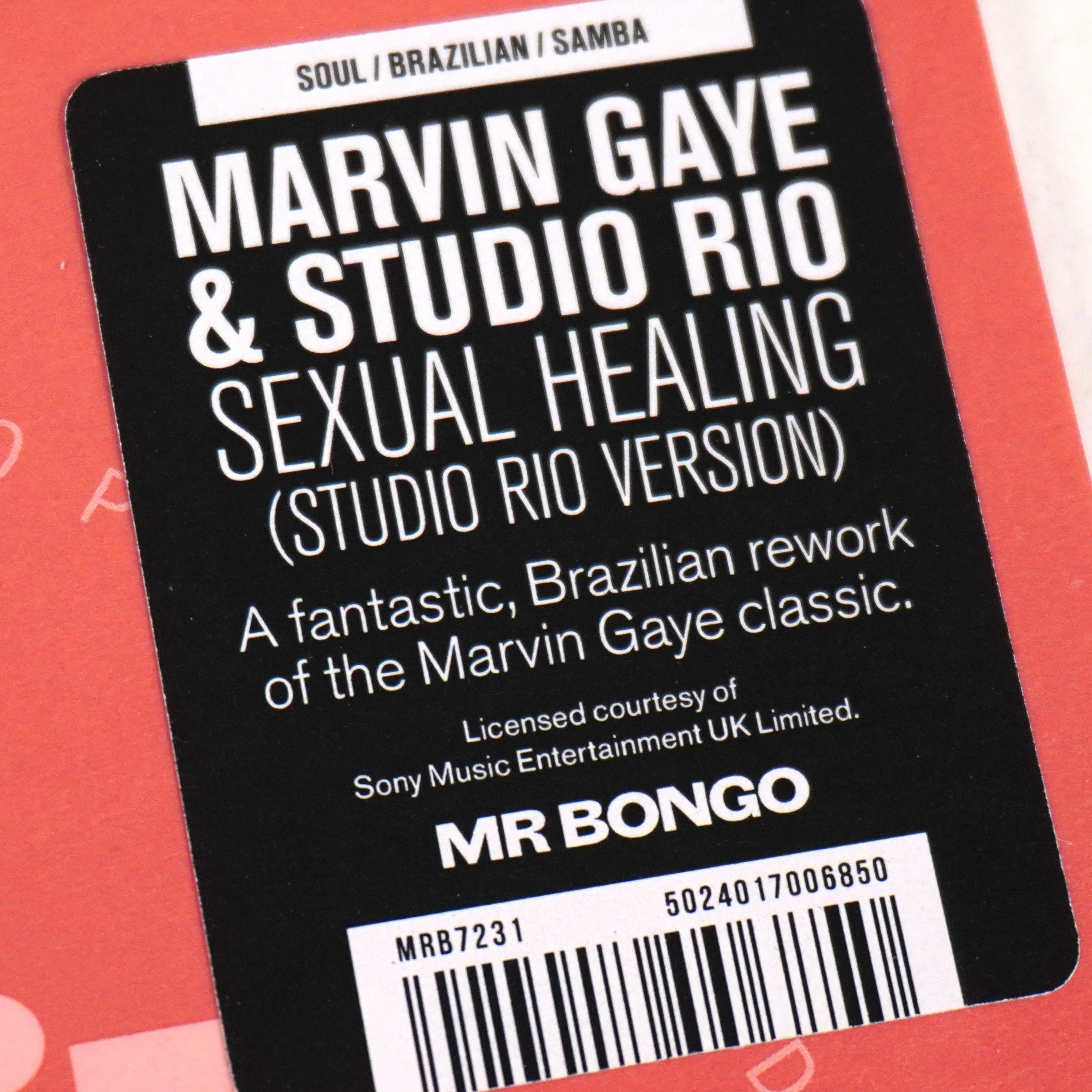Marvin Gaye: Sexual Healing (Studio Rio Version) Vinyl 7" - Image 3