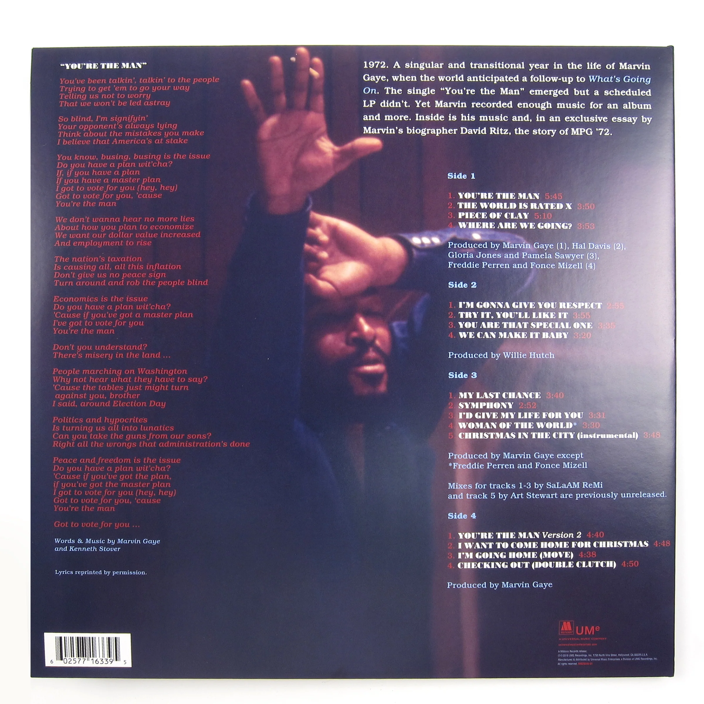 Marvin Gaye: You're The Man Vinyl 2LP - Image 3