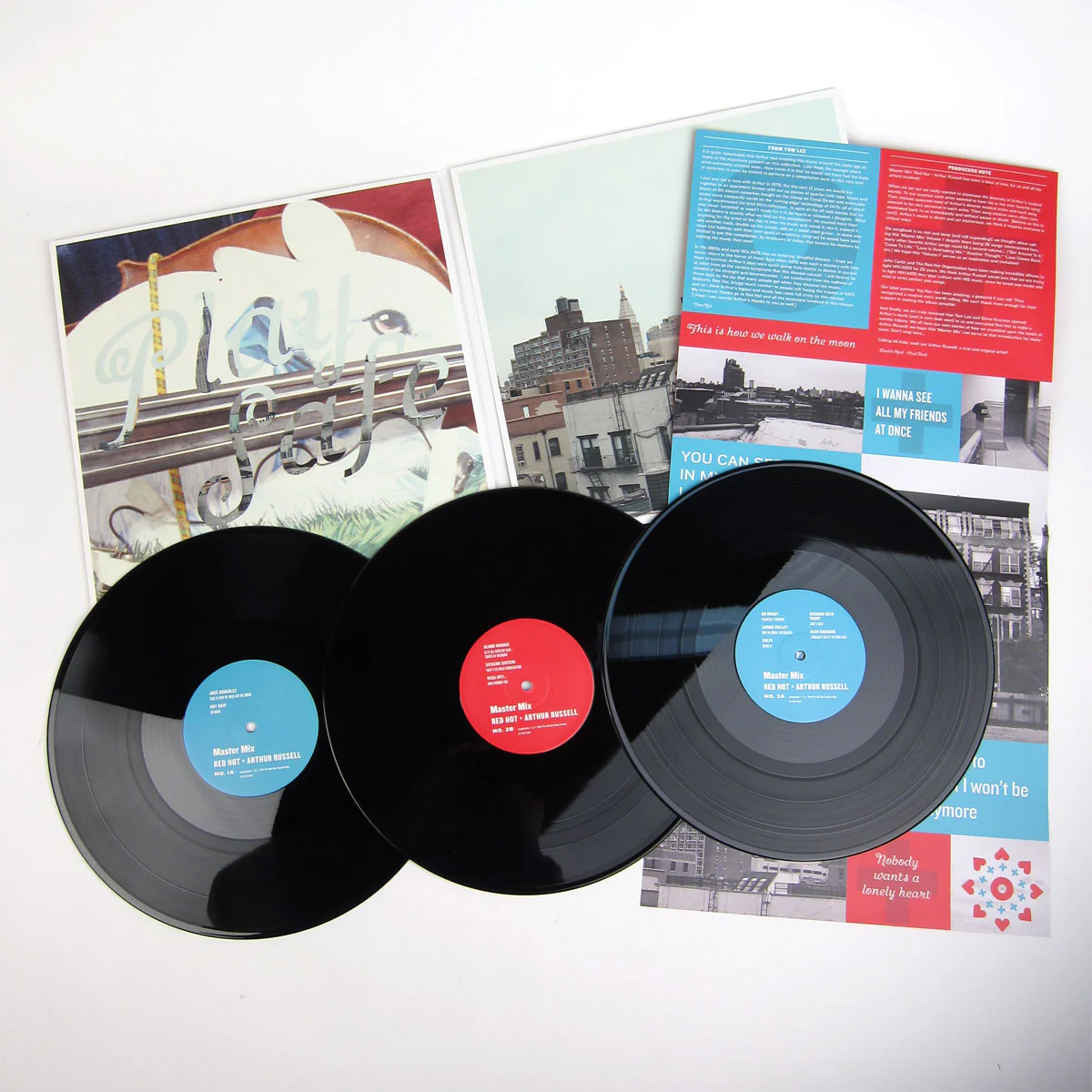Master Mix - Red Hot + Arthur Russell (Free MP3) Vinyl 3LP - Image 2