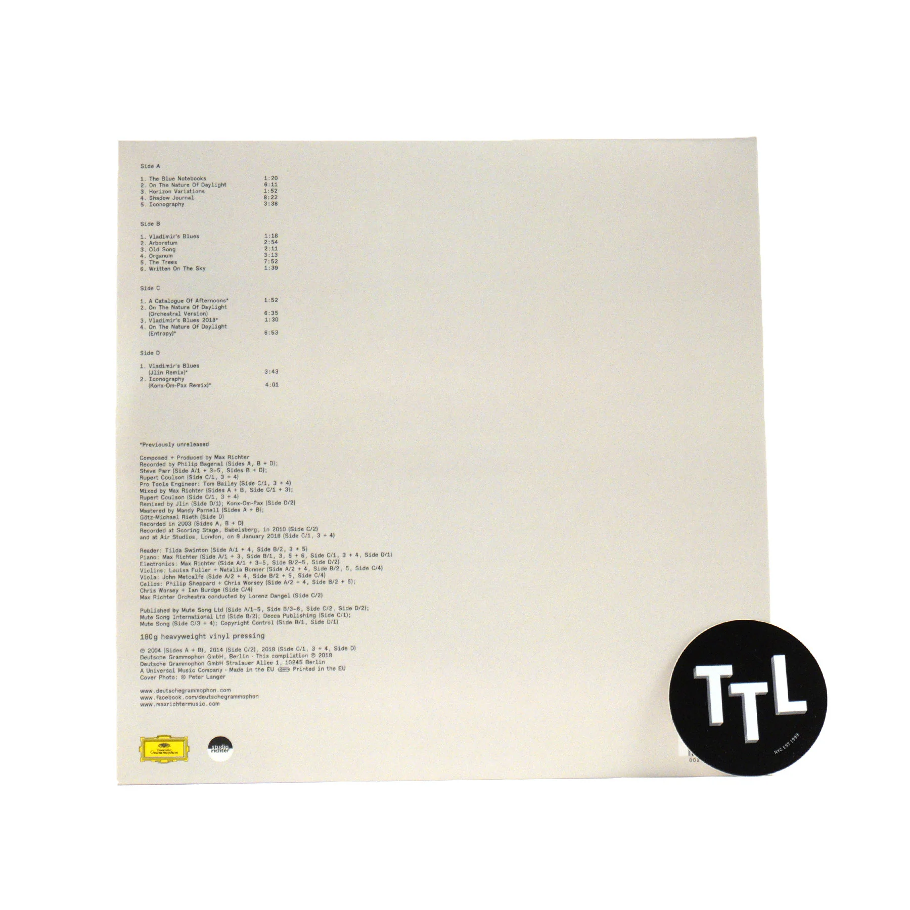 Max Richter: Blue Notebooks Vinyl 2LP - Image 3