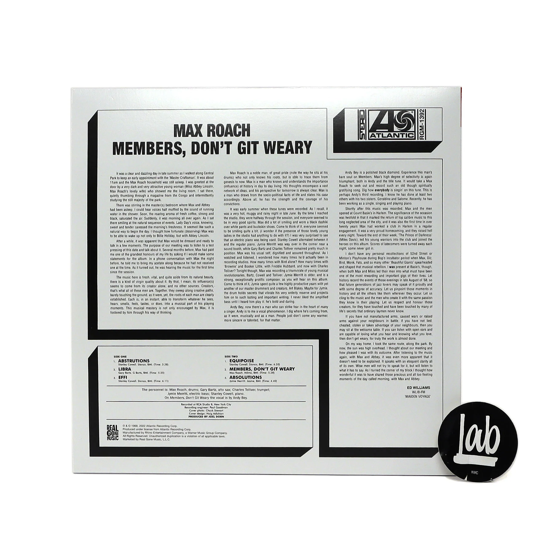 Max Roach: Members, Don't Git Weary Vinyl LP - Image 2