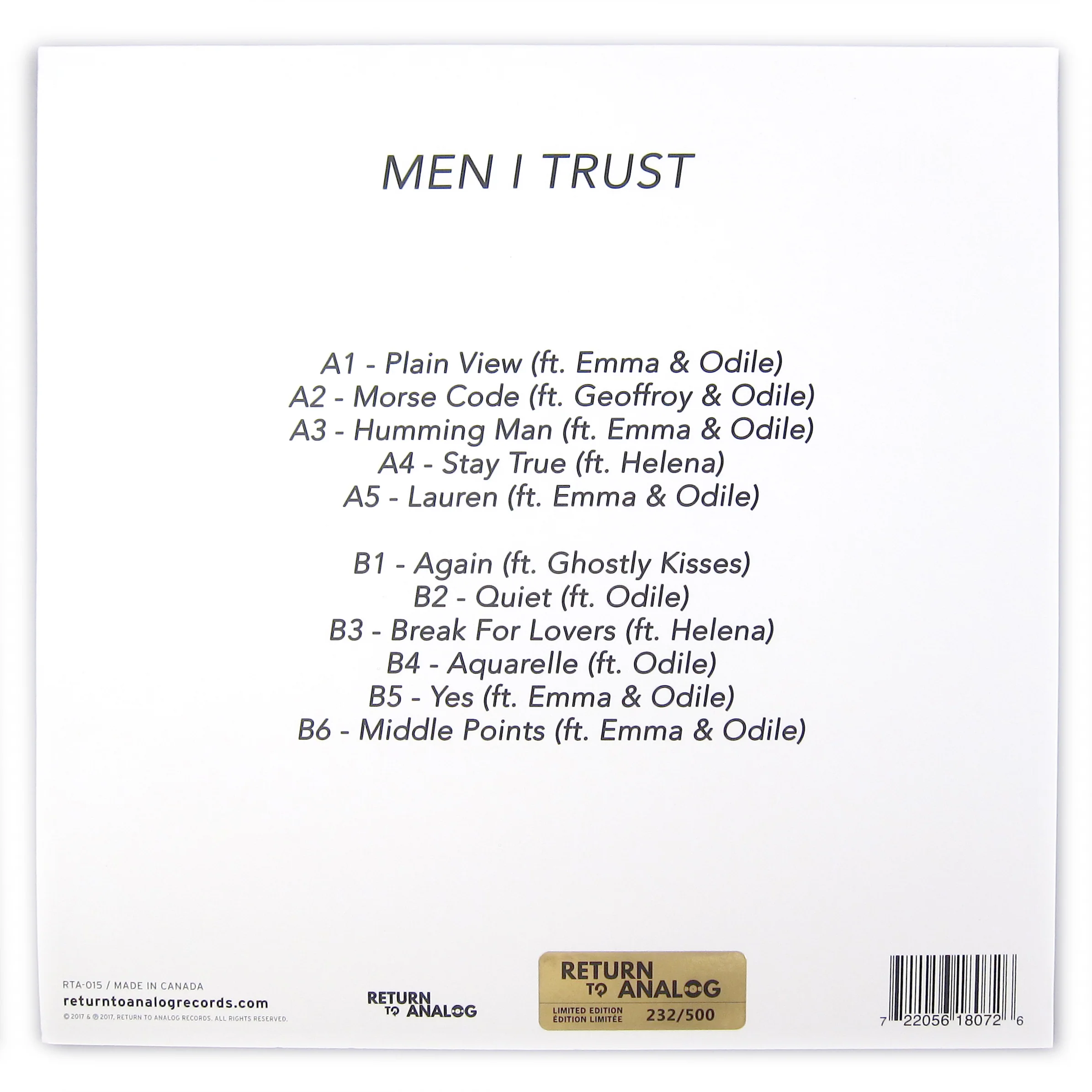 Men I Trust: Men I Trust (Clear Yellow Colored Vinyl) Vinyl LP - Image 3