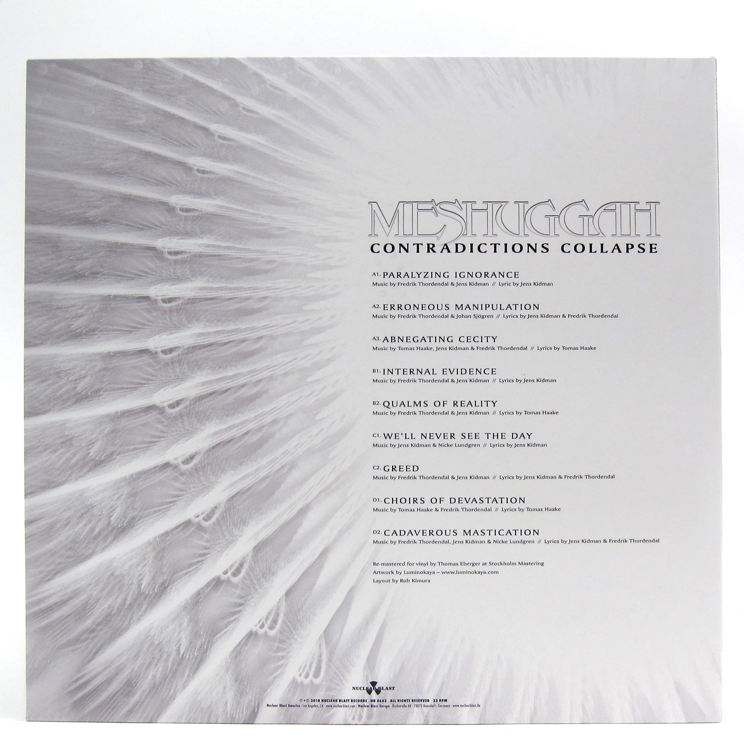 Meshuggah: Contradictions Collapse (Indie Exclusive Colored Vinyl) Vinyl 2LP - Image 3
