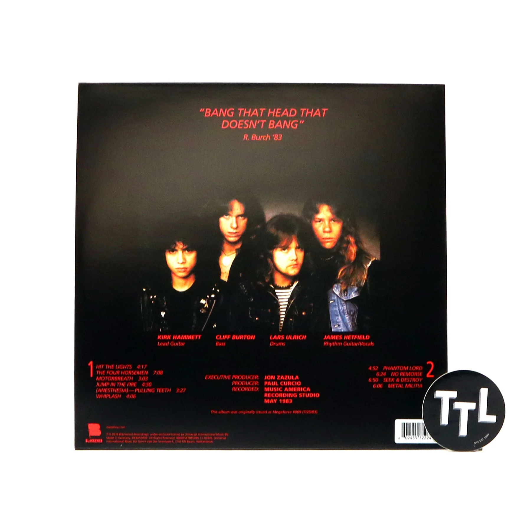 Metallica: Kill 'Em All (Import, Colored Vinyl) Vinyl LP - Image 3