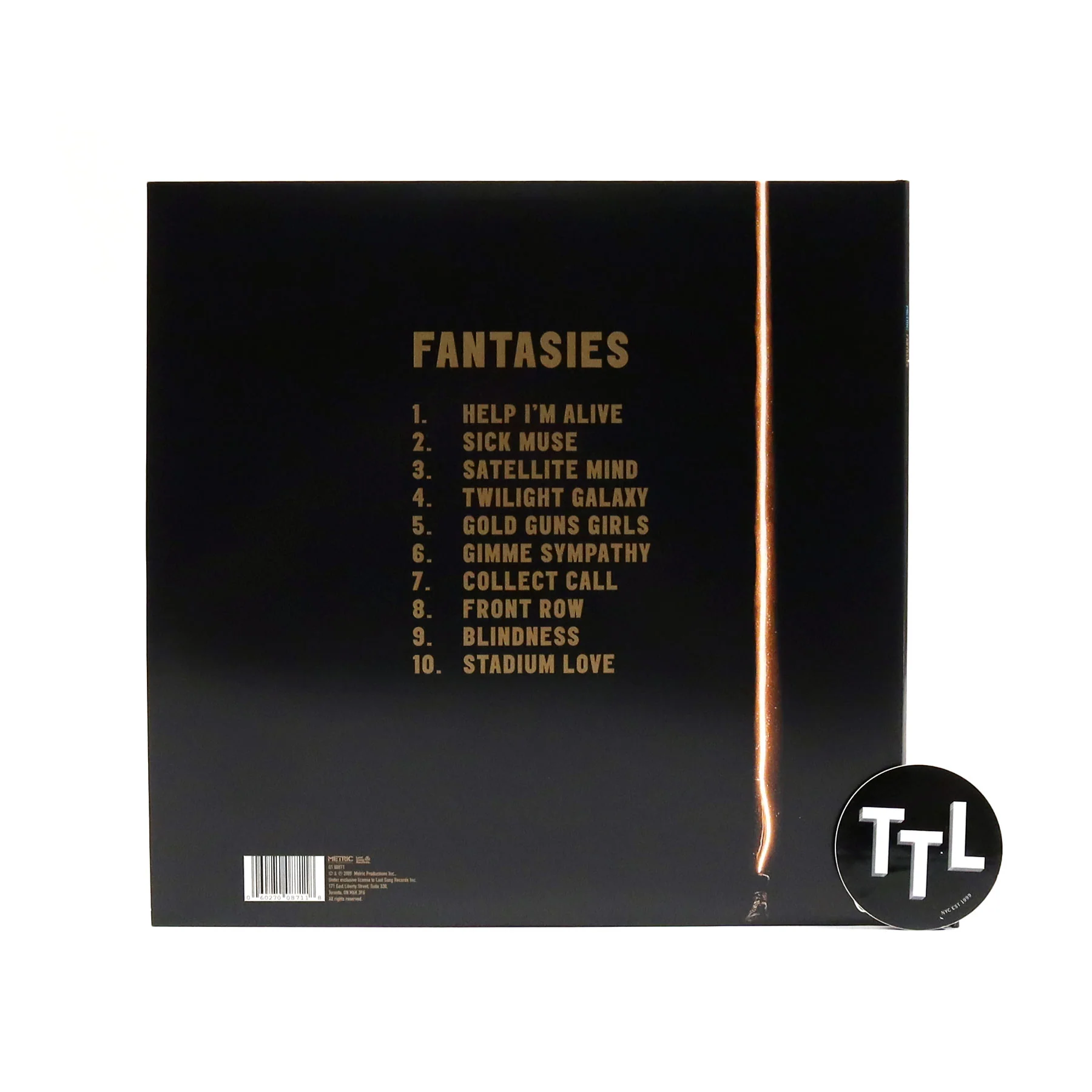 Metric: Fantasies (Colored Vinyl) Vinyl LP - Image 3