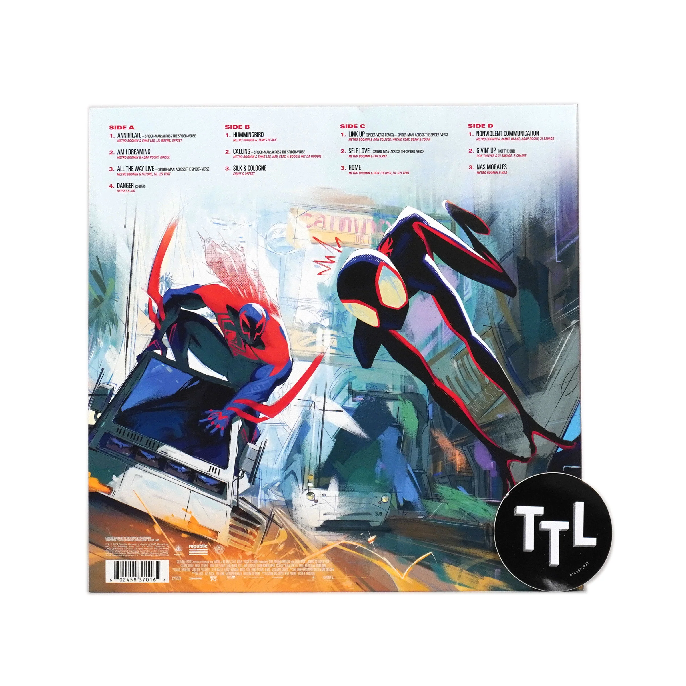 Metro Boomin Presents: Spider-Man: Across The Spider-Verse Soundtrack (Colored Vinyl) Vinyl 2LP - Image 3