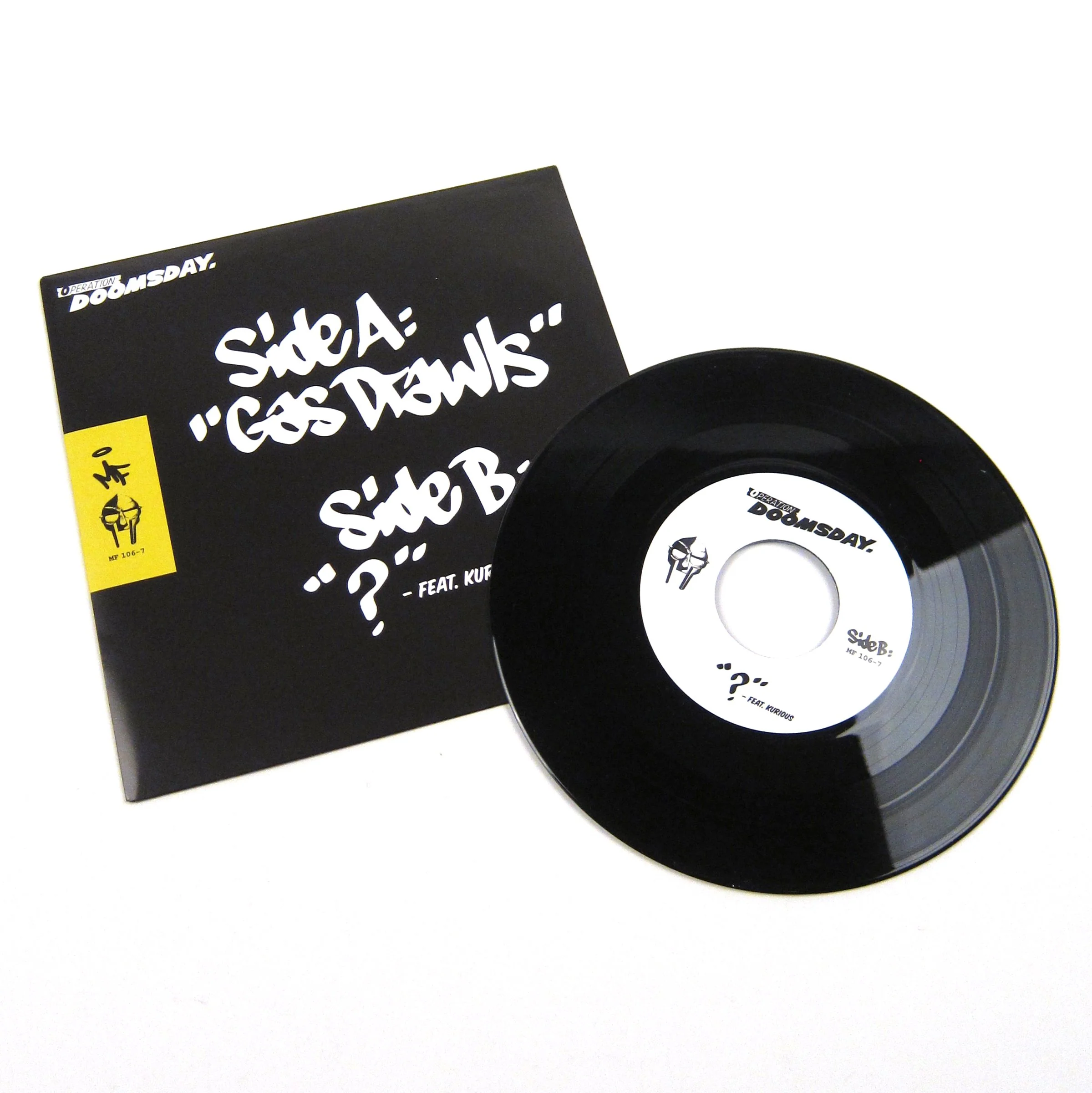 MF Doom: Gas Drawls / ? / Hero Vs. Villain Vinyl 7" - Image 2