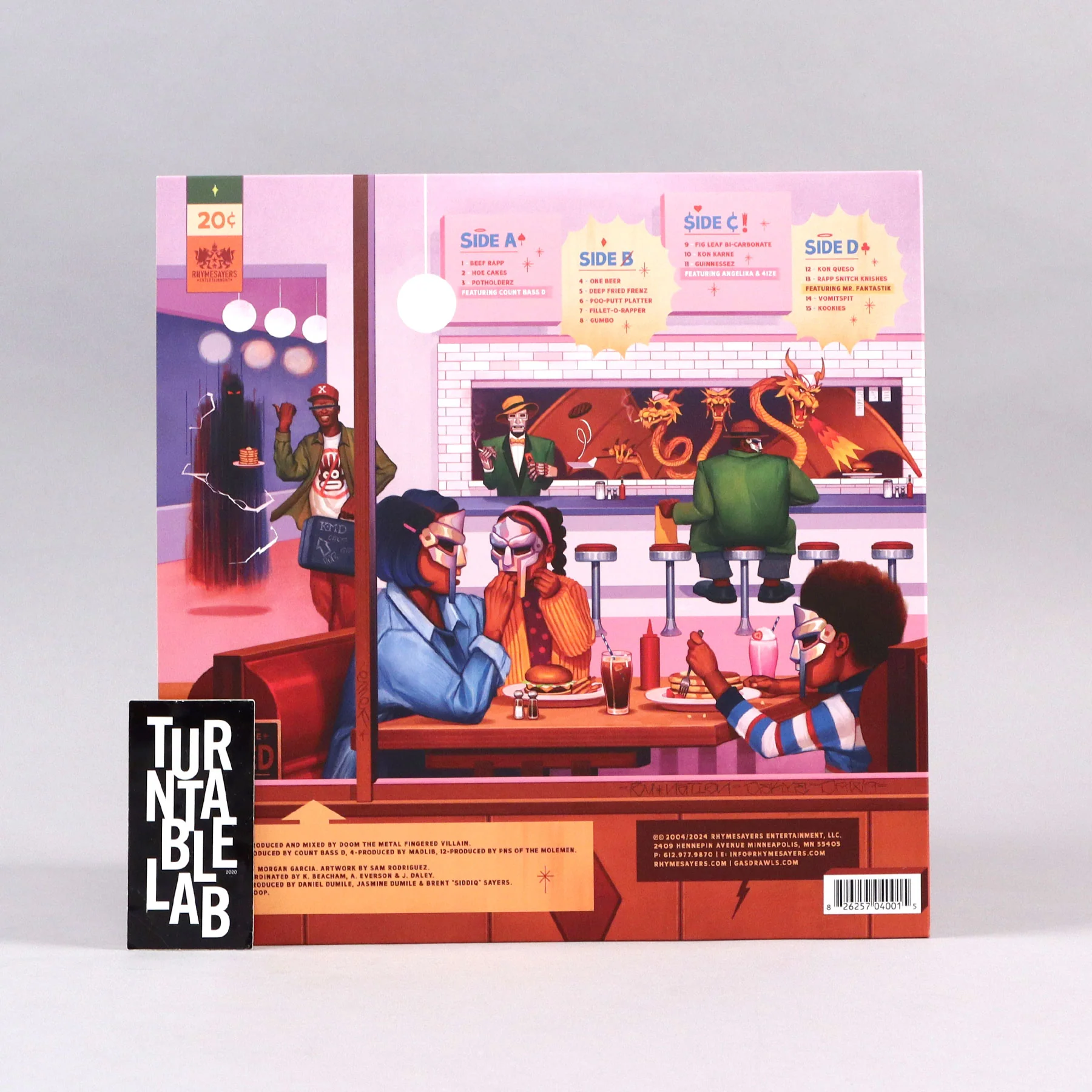 MF Doom: MM..Food - 20th Anniversary Edition (Beer Colored Vinyl) Vinyl 2LP - Turntable Lab Exclusive - LIMIT 1 PER CUSTOMER - Image 4