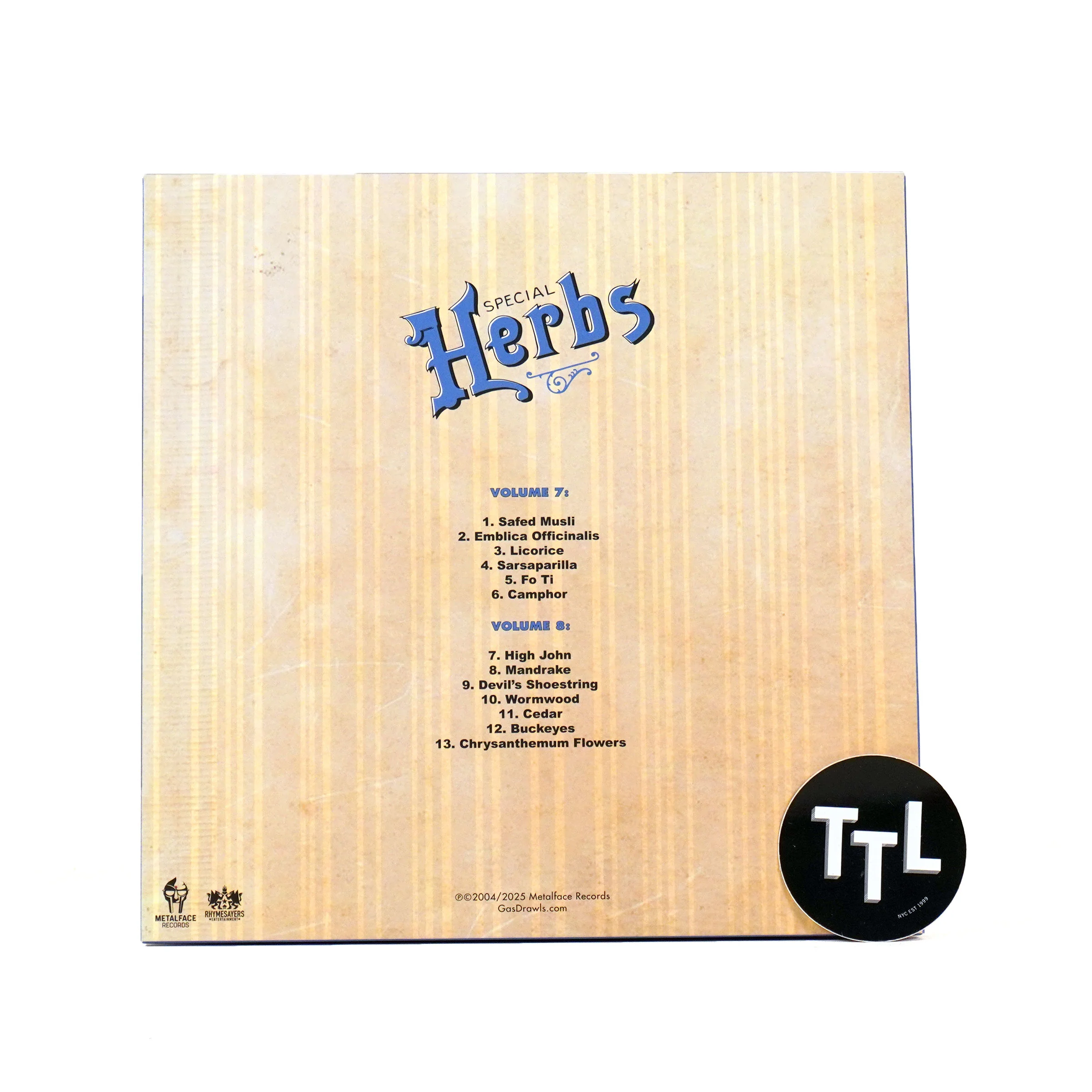 MF Doom: Special Herbs Volumes 7&8 (Colored Vinyl) Vinyl 2LP - Image 4