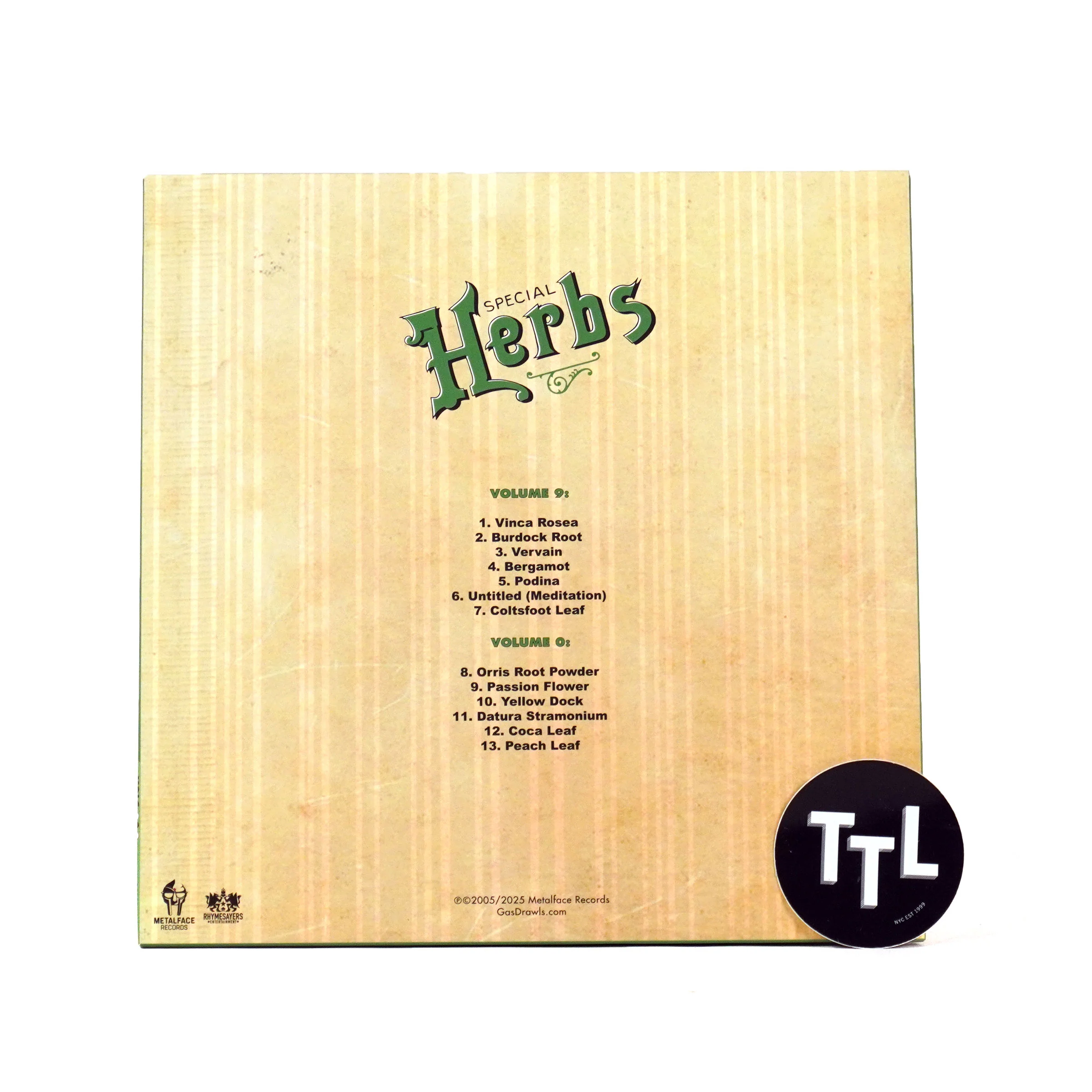 MF Doom: Special Herbs Volumes 9&0 (Colored Vinyl) Vinyl 2LP - Image 4
