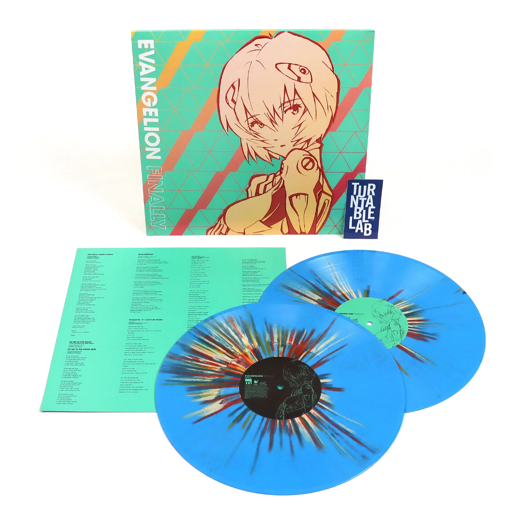 Neon Genesis Evangelion: Evangelion Finally Soundtrack (Blue Rei-nbow Splatter Colored Vinyl) Vinyl 2LP - Image 2