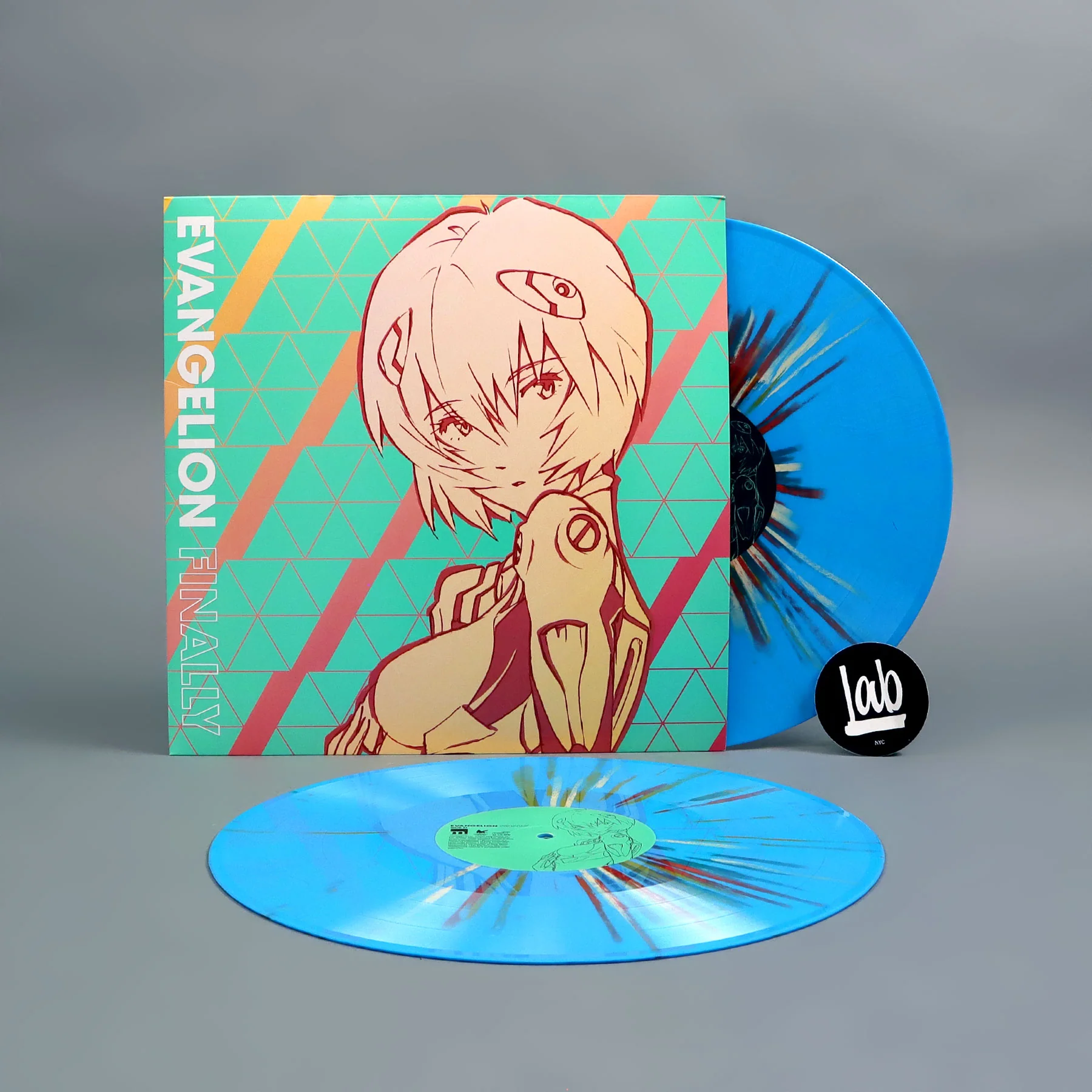 Neon Genesis Evangelion: Evangelion Finally Soundtrack (Blue Rei-nbow Splatter Colored Vinyl) Vinyl 2LP - Image 5