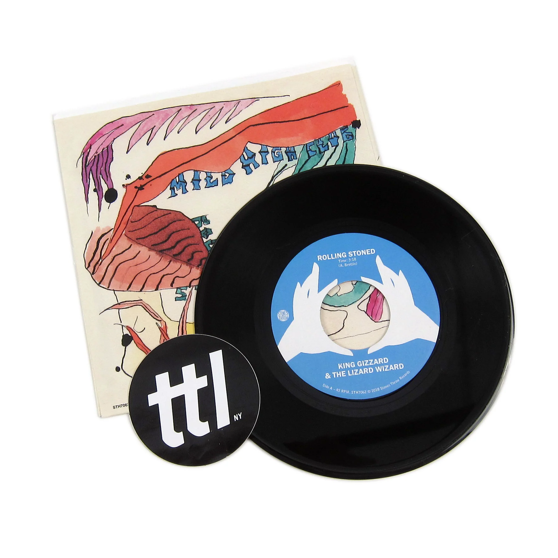 King Gizzard And The Lizard Wizard With Mild High Club: Rolling Stoned Vinyl 7" - Image 2